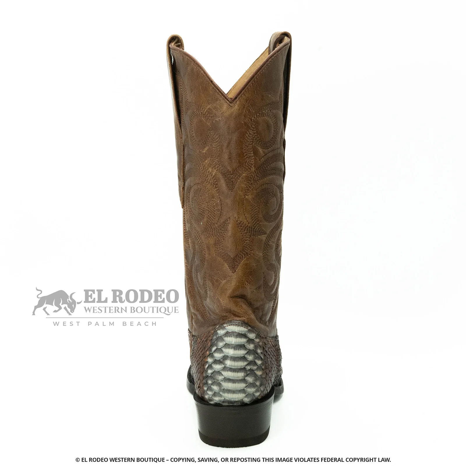 Men Los Altos Python Boots H945788 - Image 5