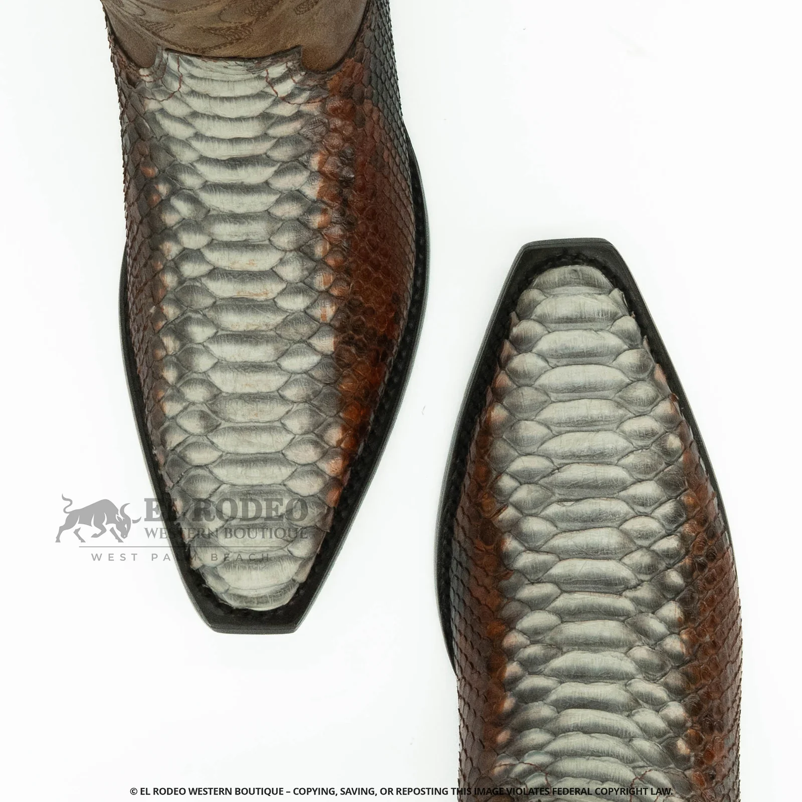 Men Los Altos Python Boots H945788 - Image 6