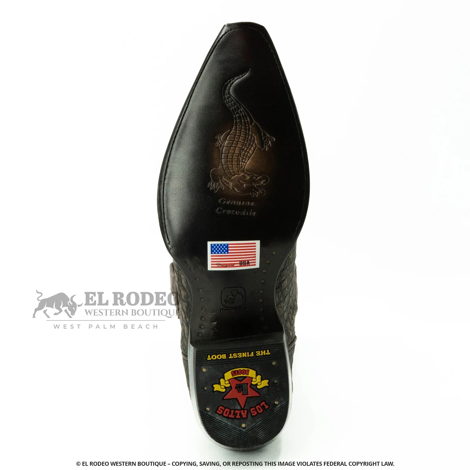 Men Los Altos Caiman Boots H948235 - Image 7