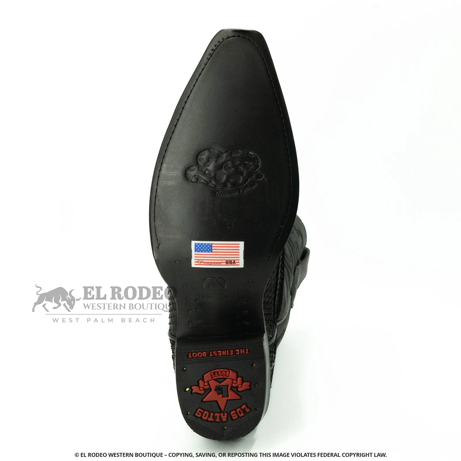 Men Los Altos Python Boots H94N5705 - Image 7