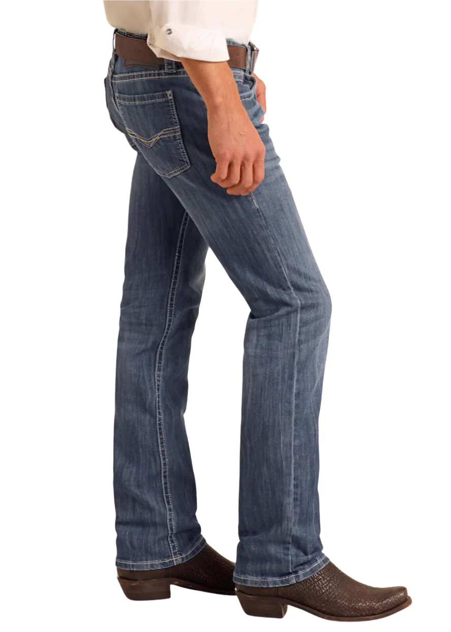 Men Rock&Roll Straight Nigh Blue Jean M1R3482 - Image 3