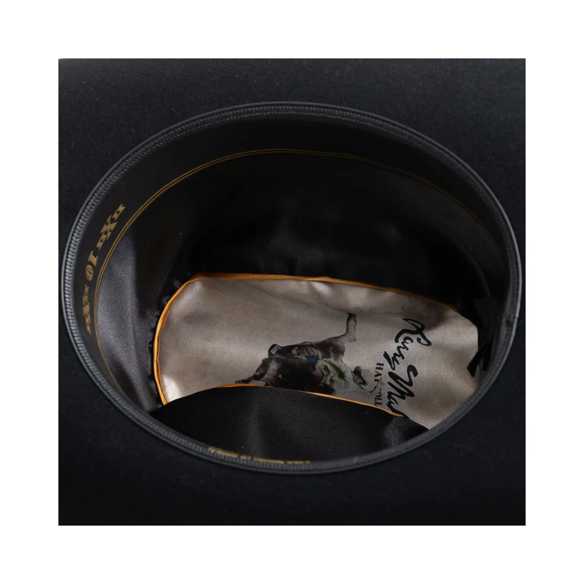 10X Jerarca Black Larry Mahans Fur Felt Hat - Image 5