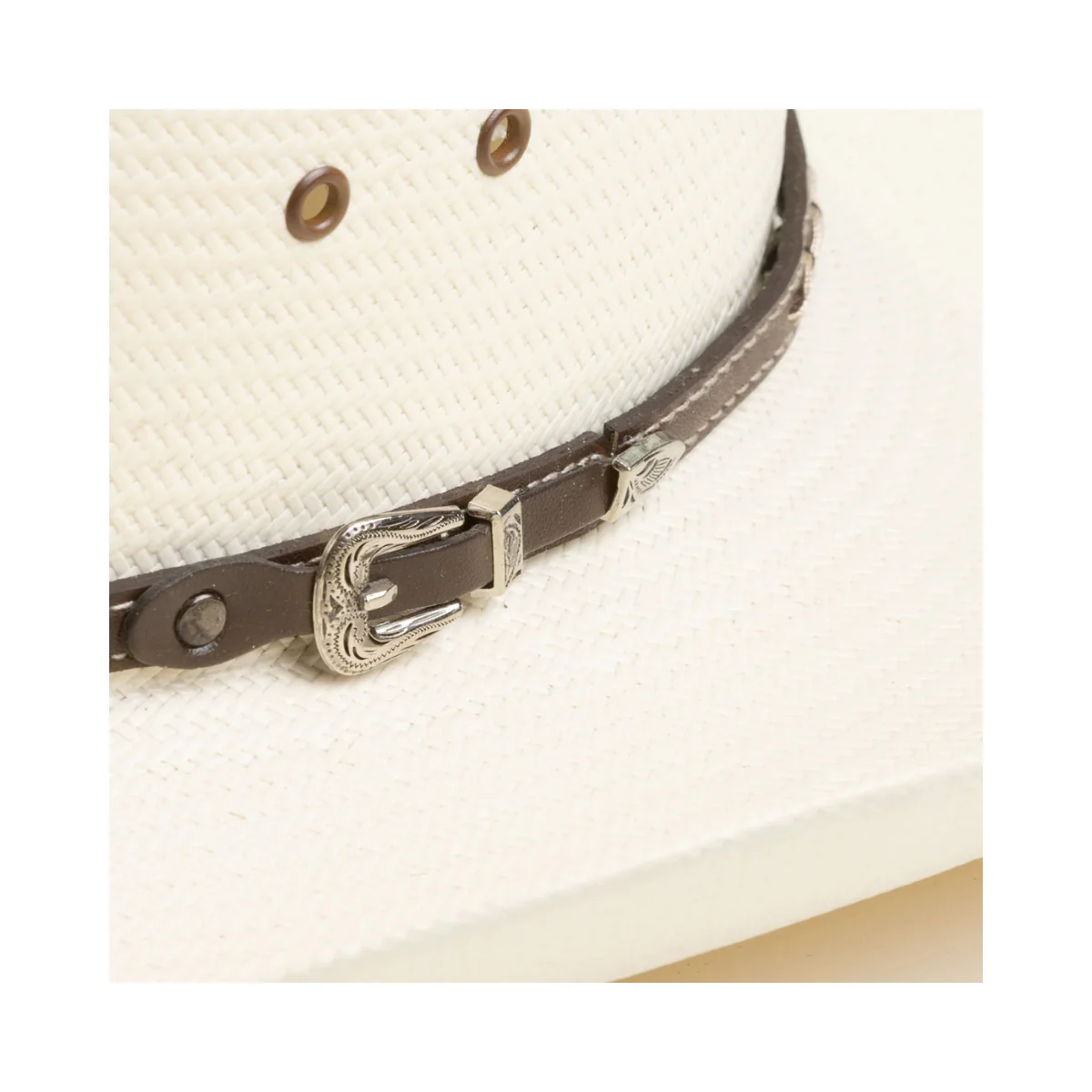 10X Austin Ivory Larry Mahans Straw Hat - Image 4