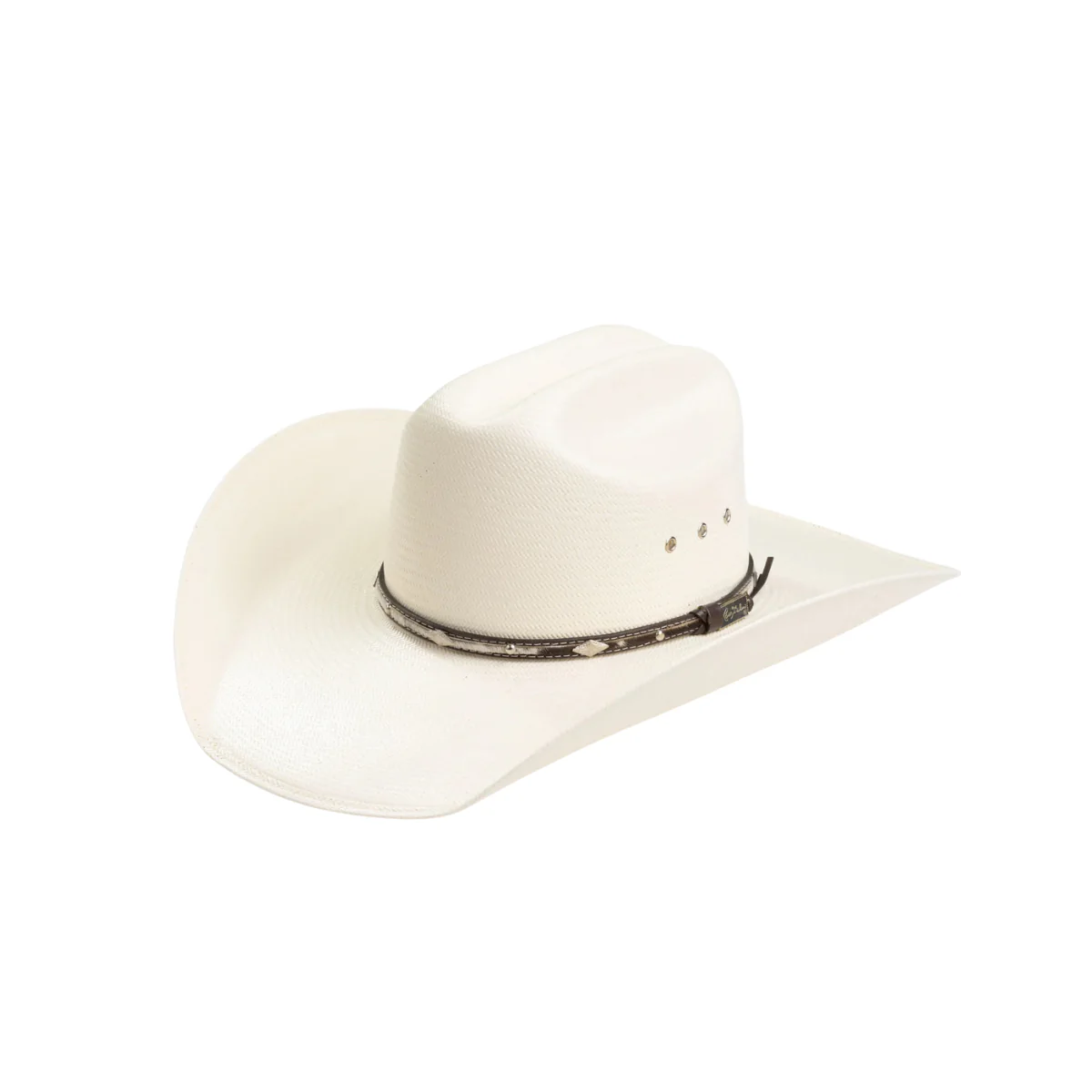 10X Brindle Ivory Larry Mahans Straw Hat