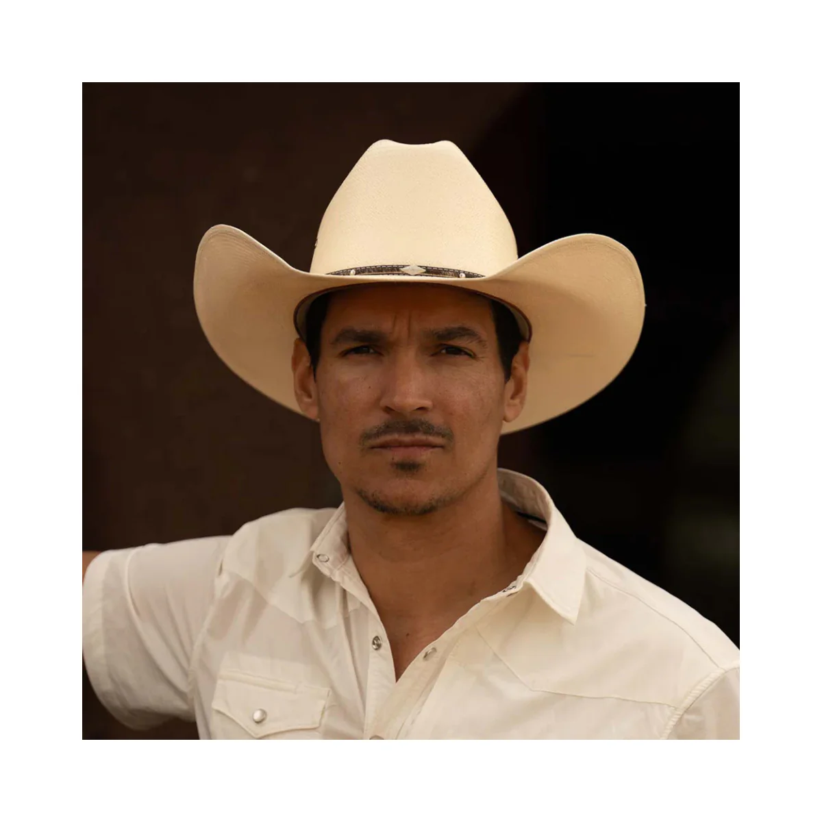 10X Brindle Ivory Larry Mahans Straw Hat - Image 8