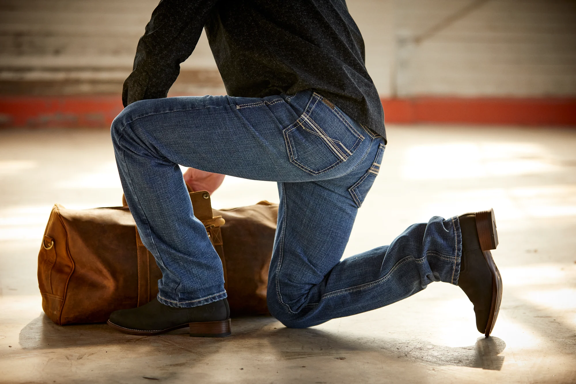 Men Ariat Jeans Ashton Slim 10053550 - Image 7