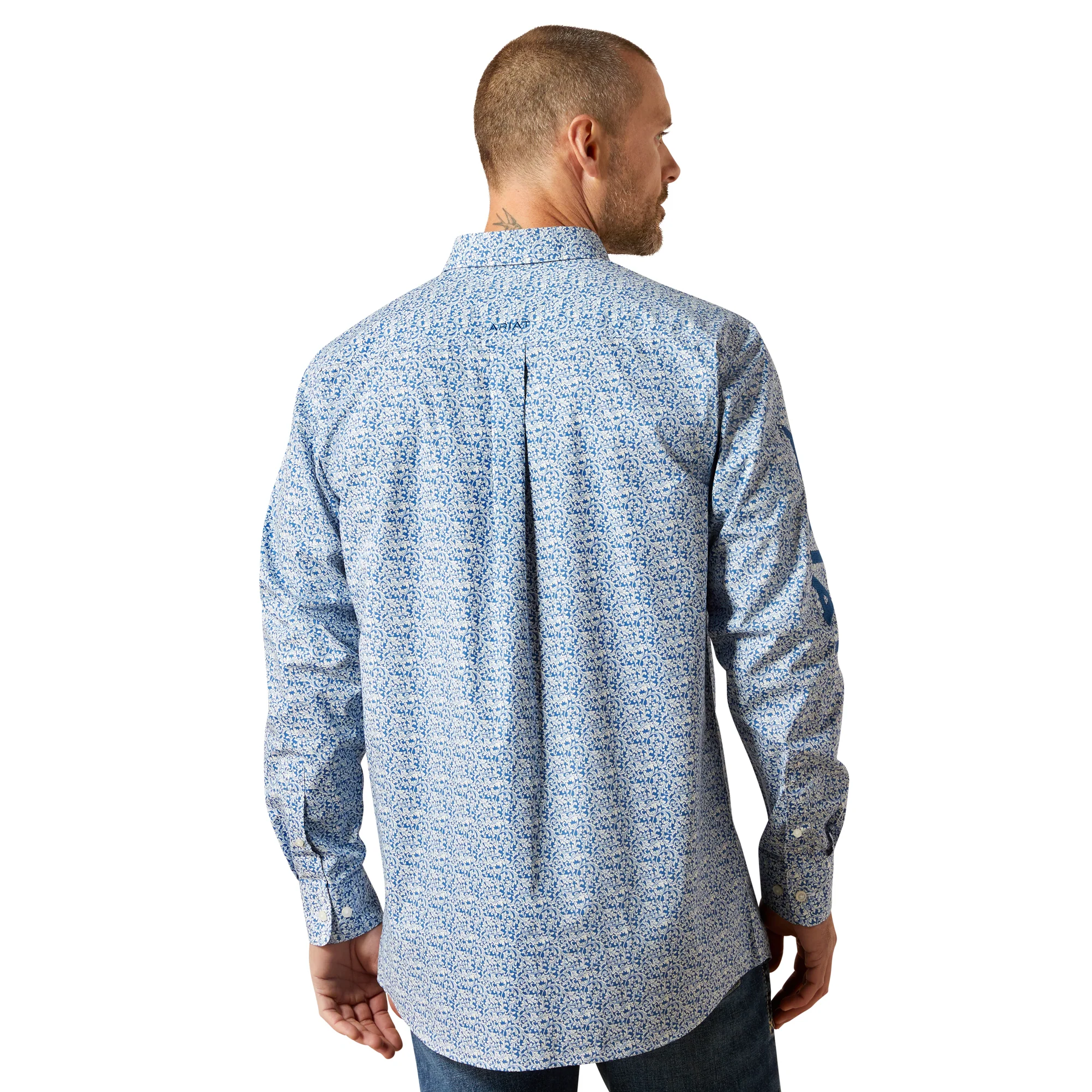 Men Ariat Shirt Parks Fitted 10065811 - Image 4