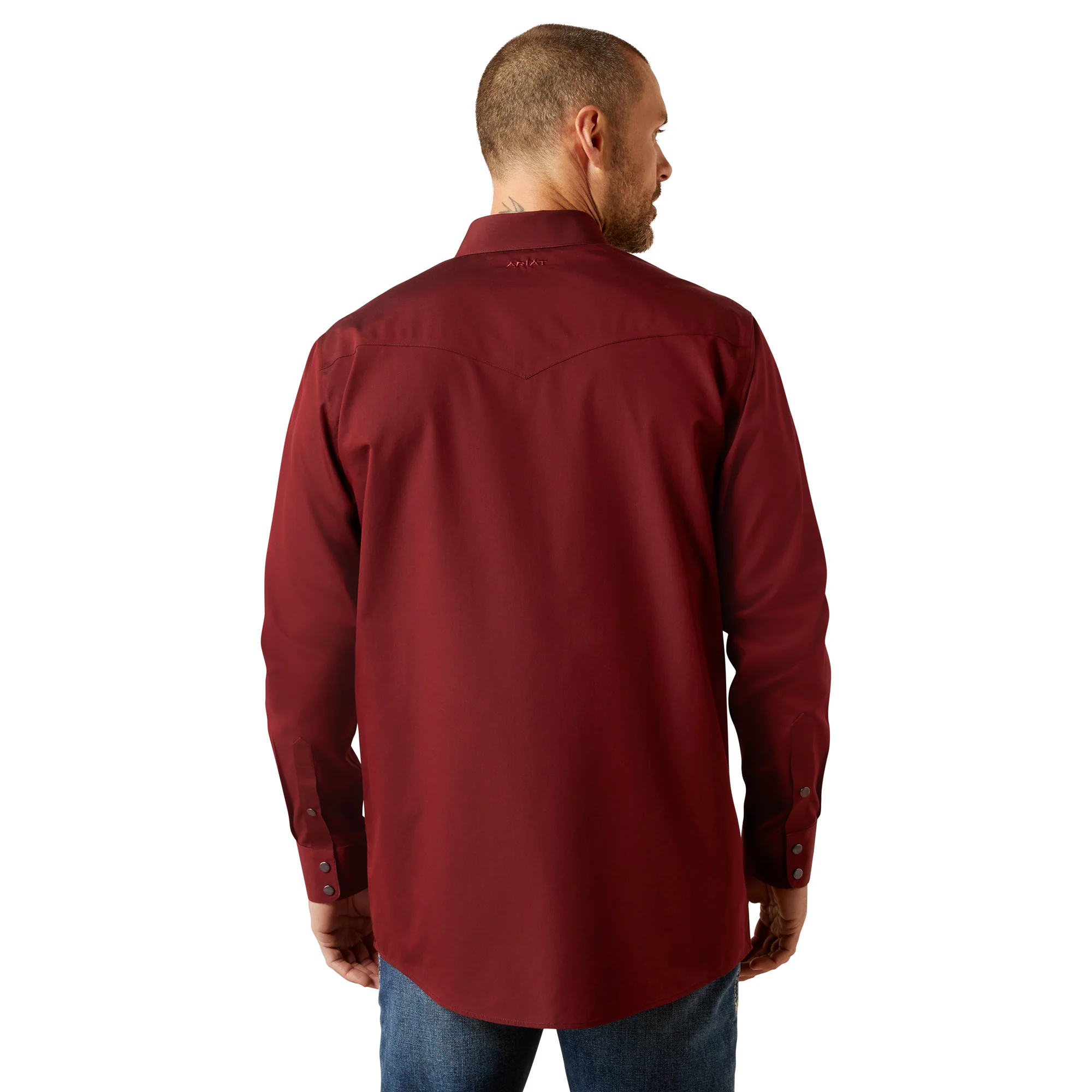 Men Ariat Shirt Oxford Fitted 10065913 - Image 4