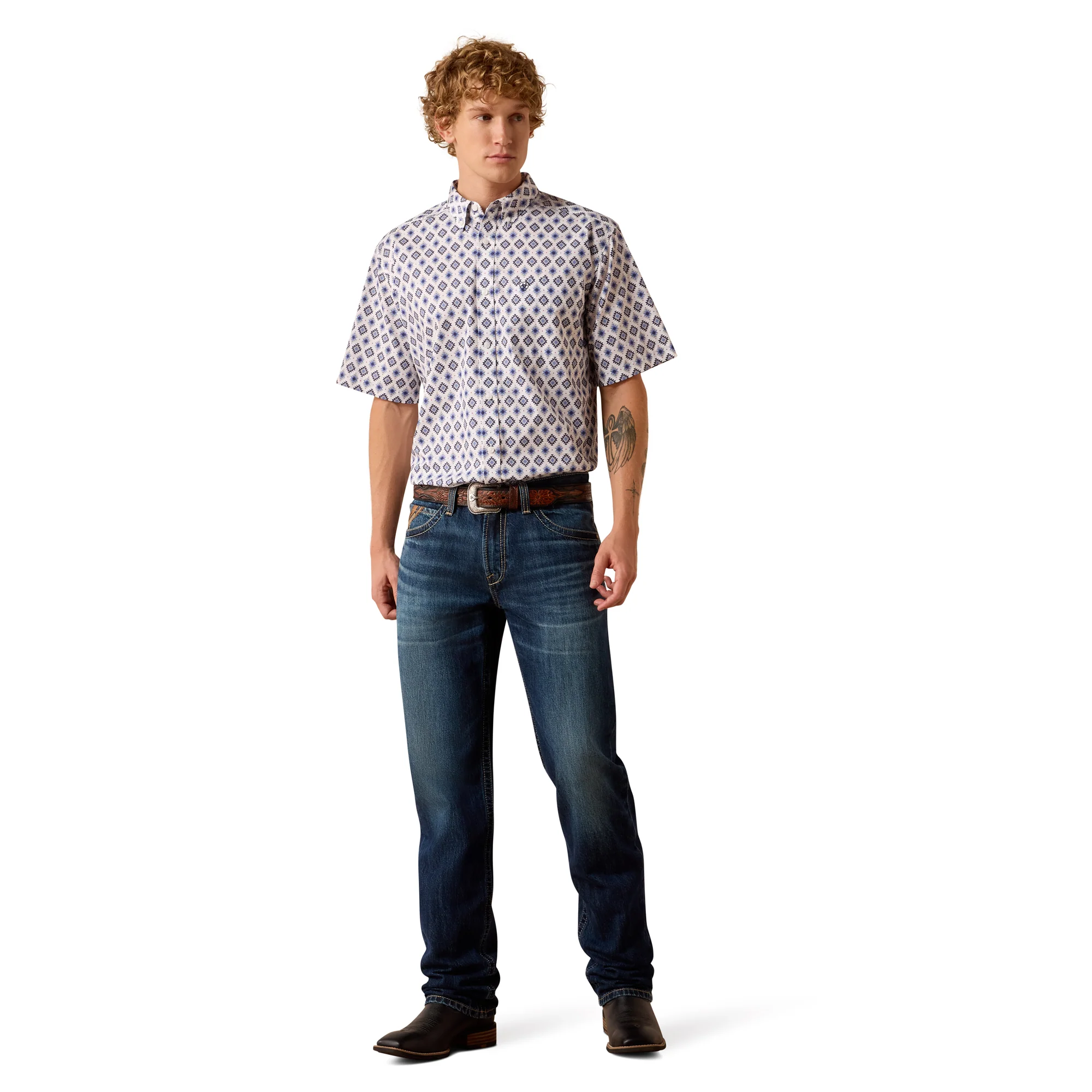 Men Ariat Shirt Baxter (SS) 10073527 - Image 4