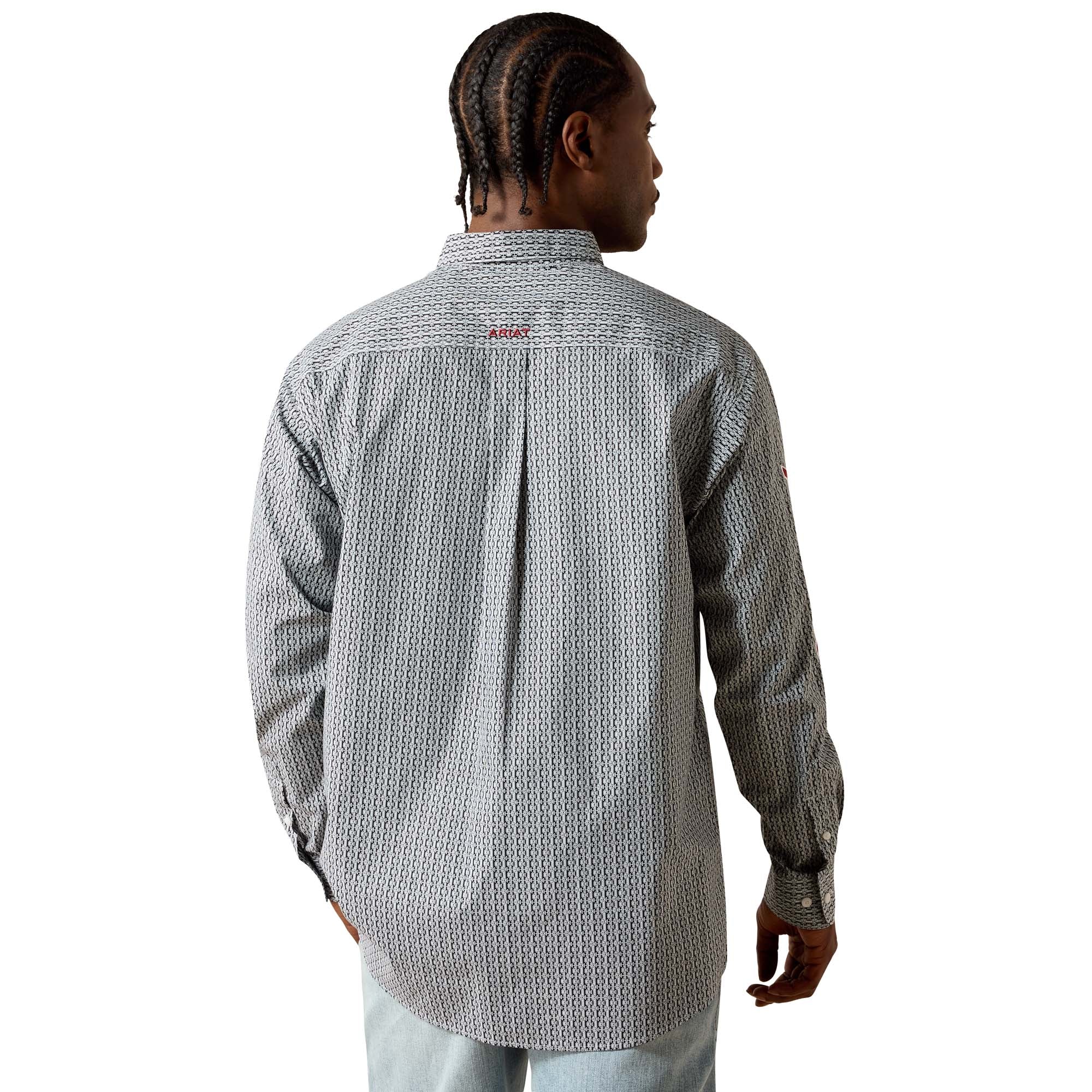 Men Ariat Shirt Casual Geo Print Team 10071716 - Image 3