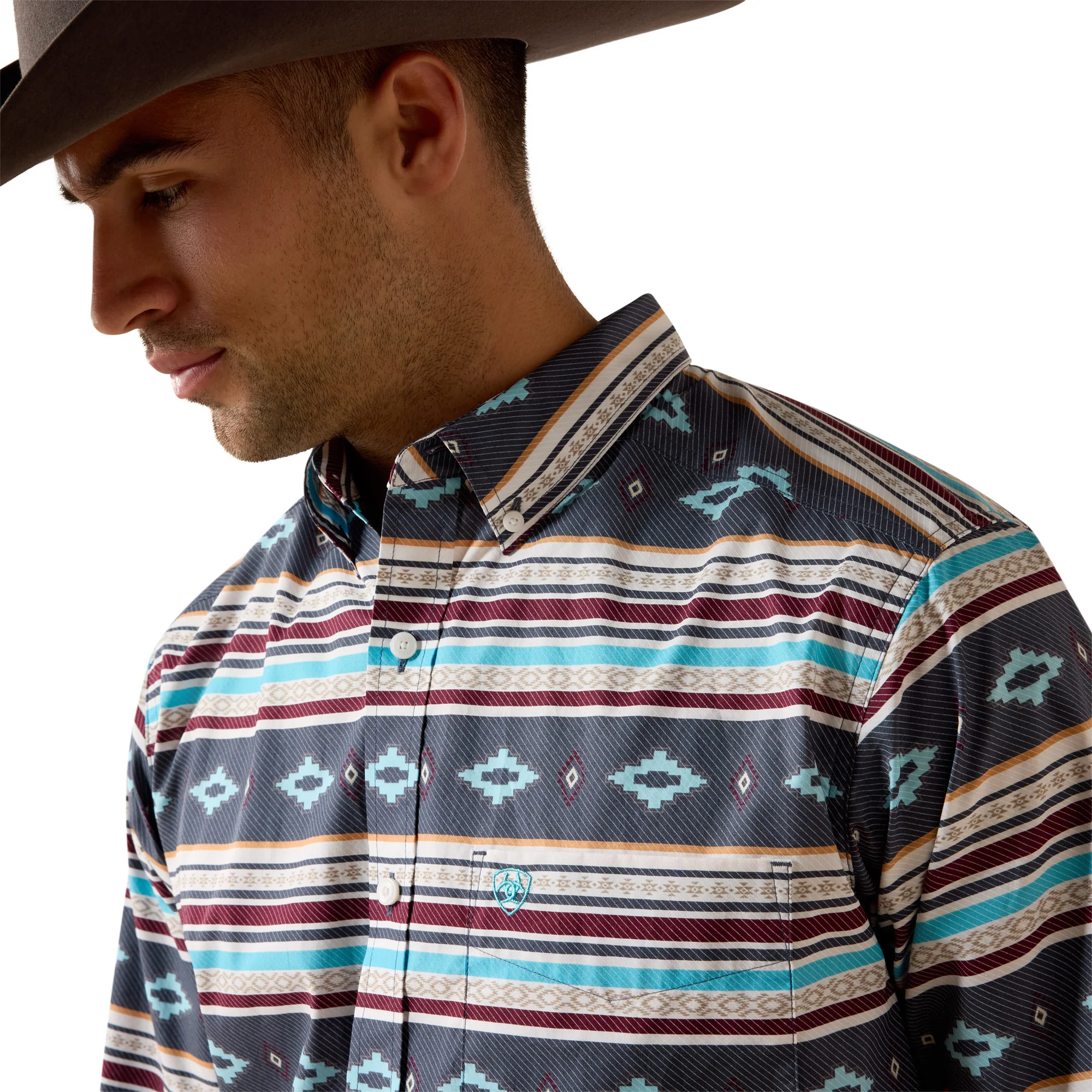 Men Ariat Shirt Casual SW Stripe 10071597 - Image 2