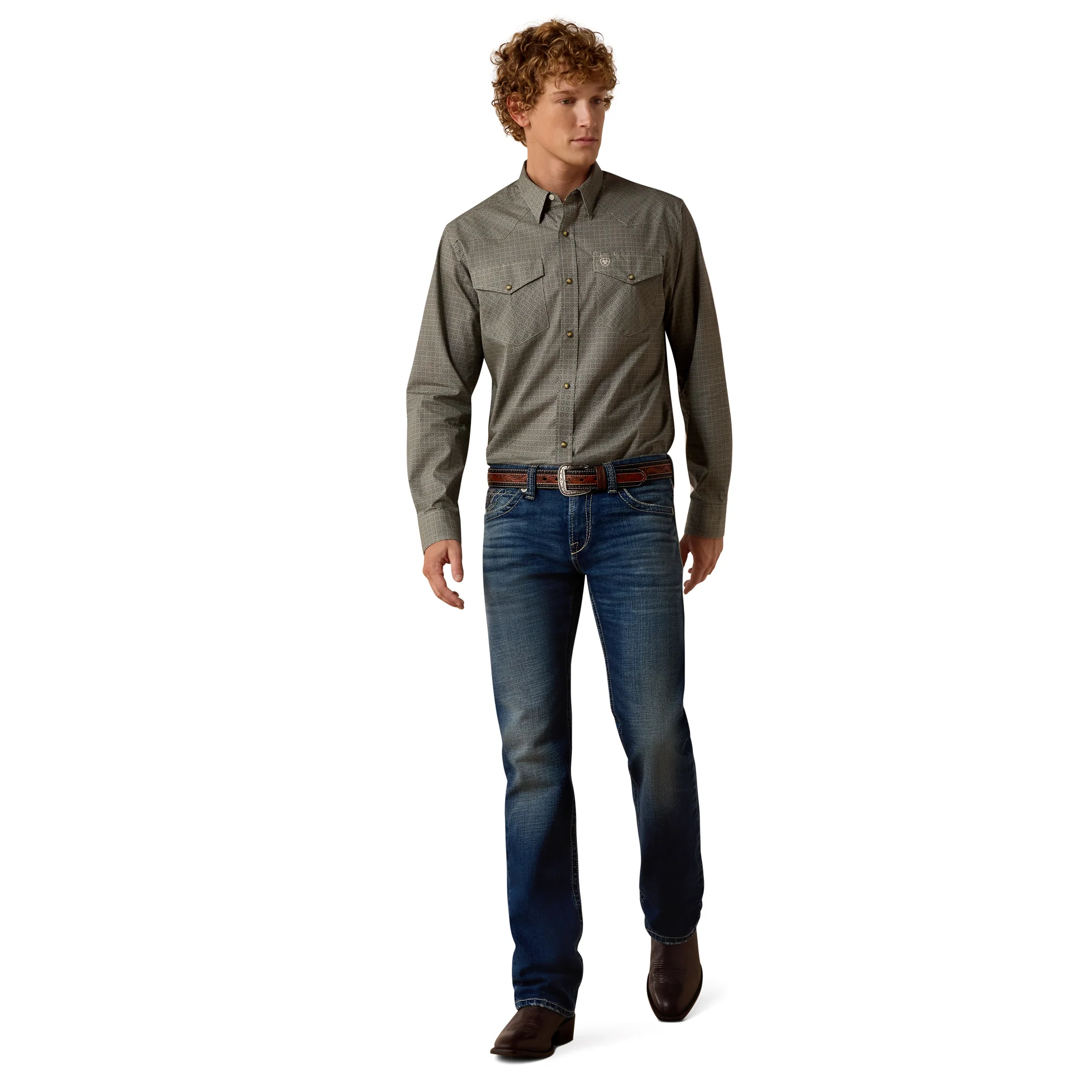 Men Ariat Shirt Floyd (LS) 10073624 - Image 4
