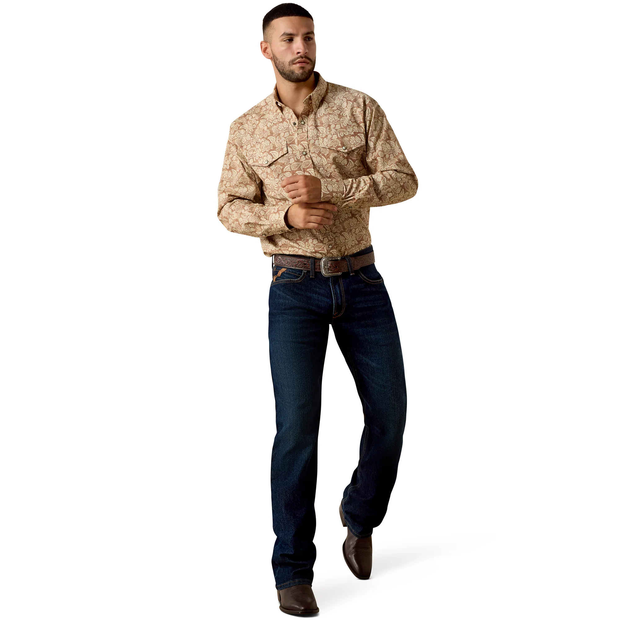 Men Ariat Shirt Fynn (LS) 10073620 - Image 4