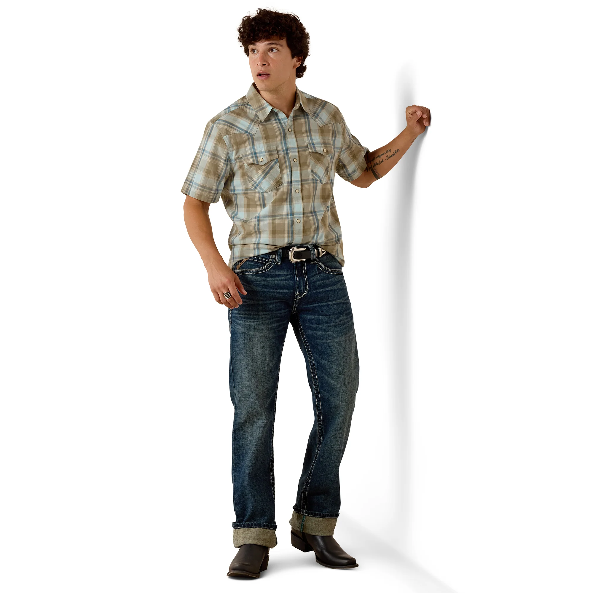 Men Ariat Shirt Hawk (SS) 10073577 - Image 4