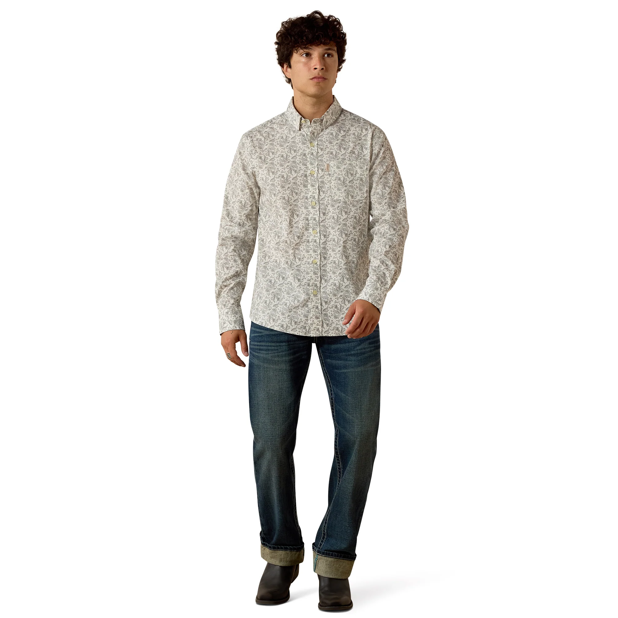 Men Ariat Shirt Martin (LS) 10073642 - Image 4