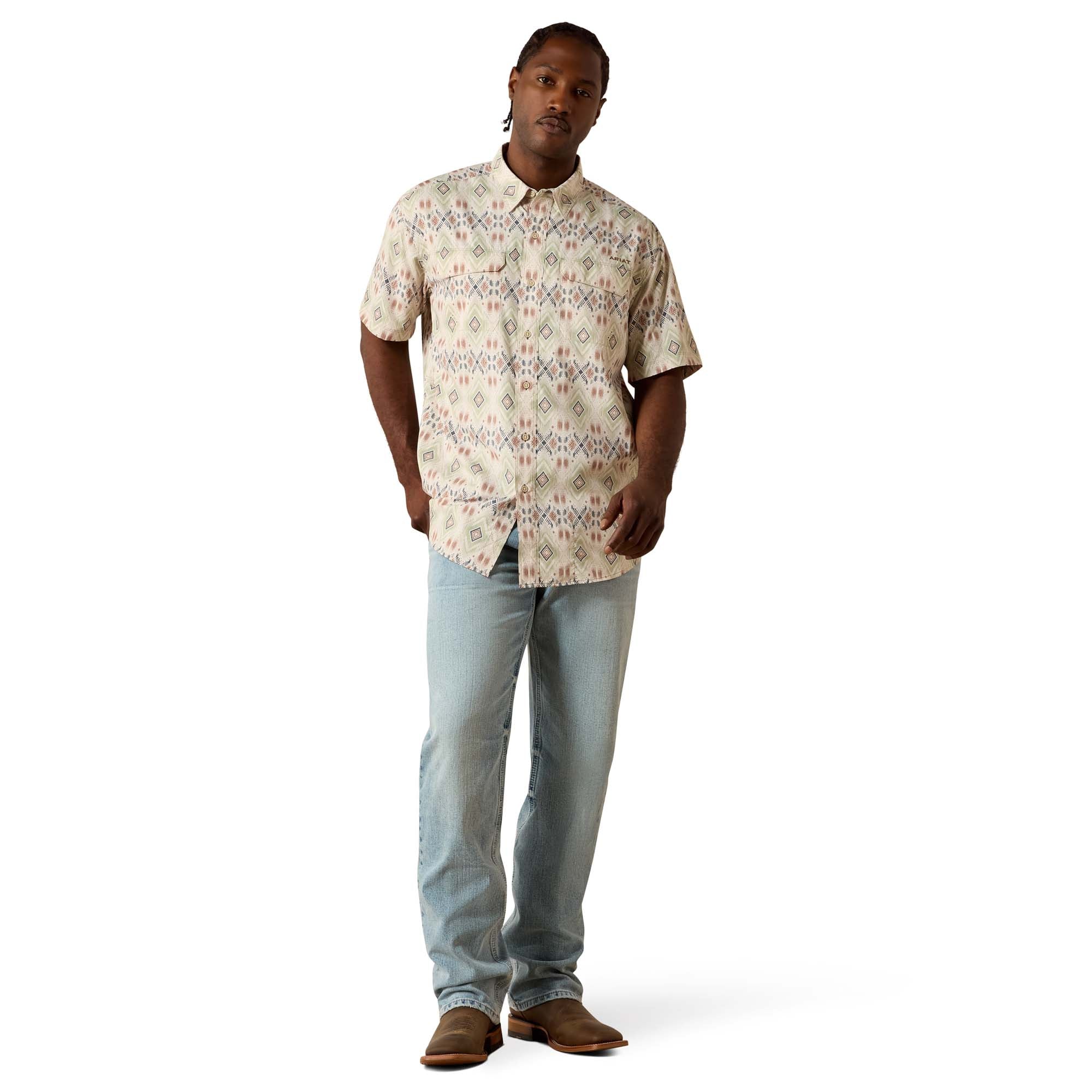 Men Ariat Shirt Printed Venttek Outbound 10071049 - Image 6