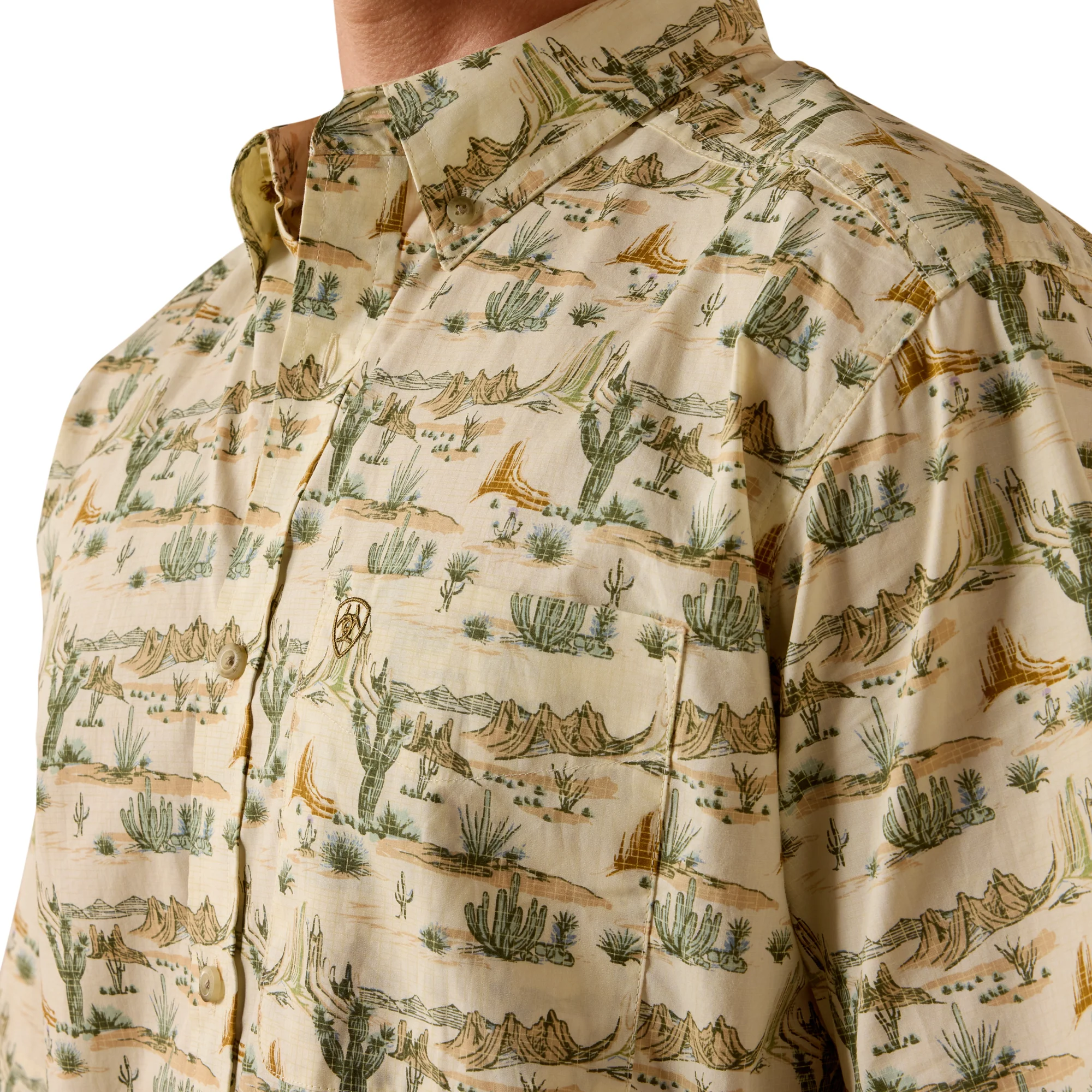 Men Ariat Shirt Sable (SS) 10073530 - Image 2