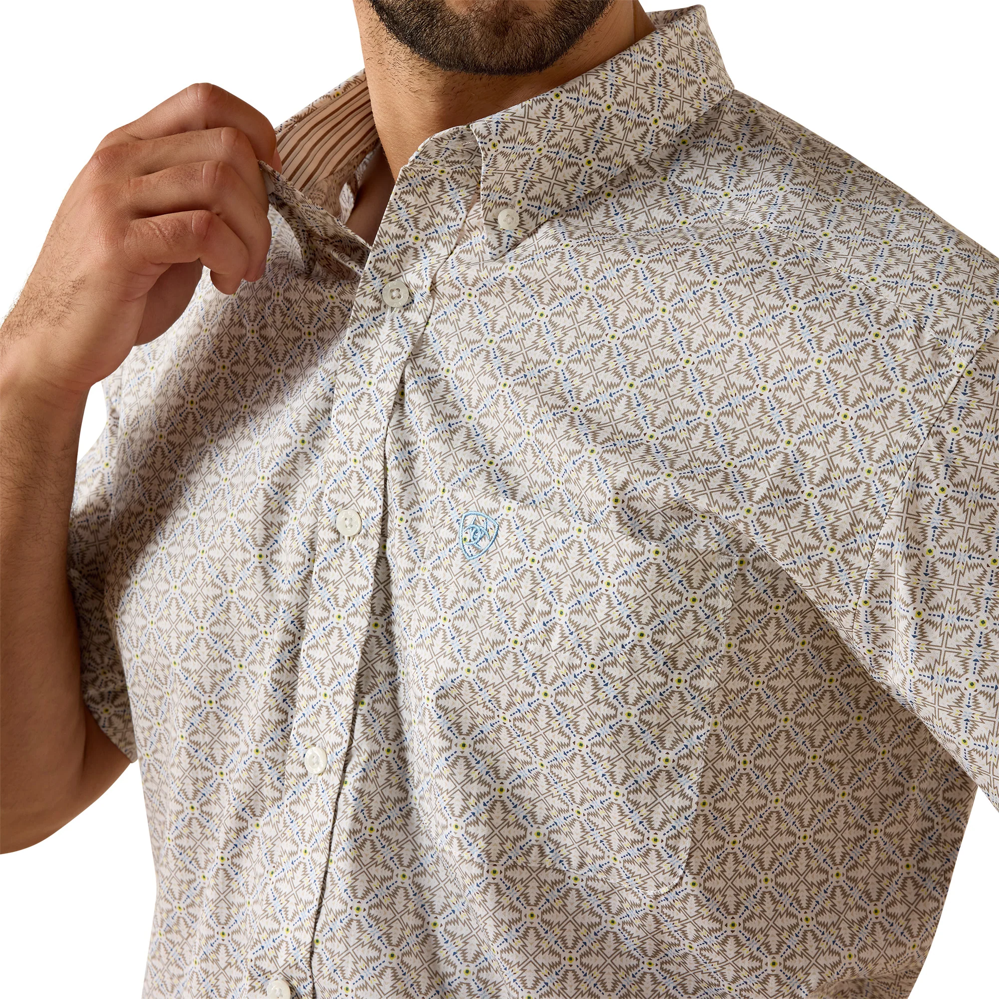 Men Ariat Shirt (SS) Wrinkle Free 10071739 - Image 2