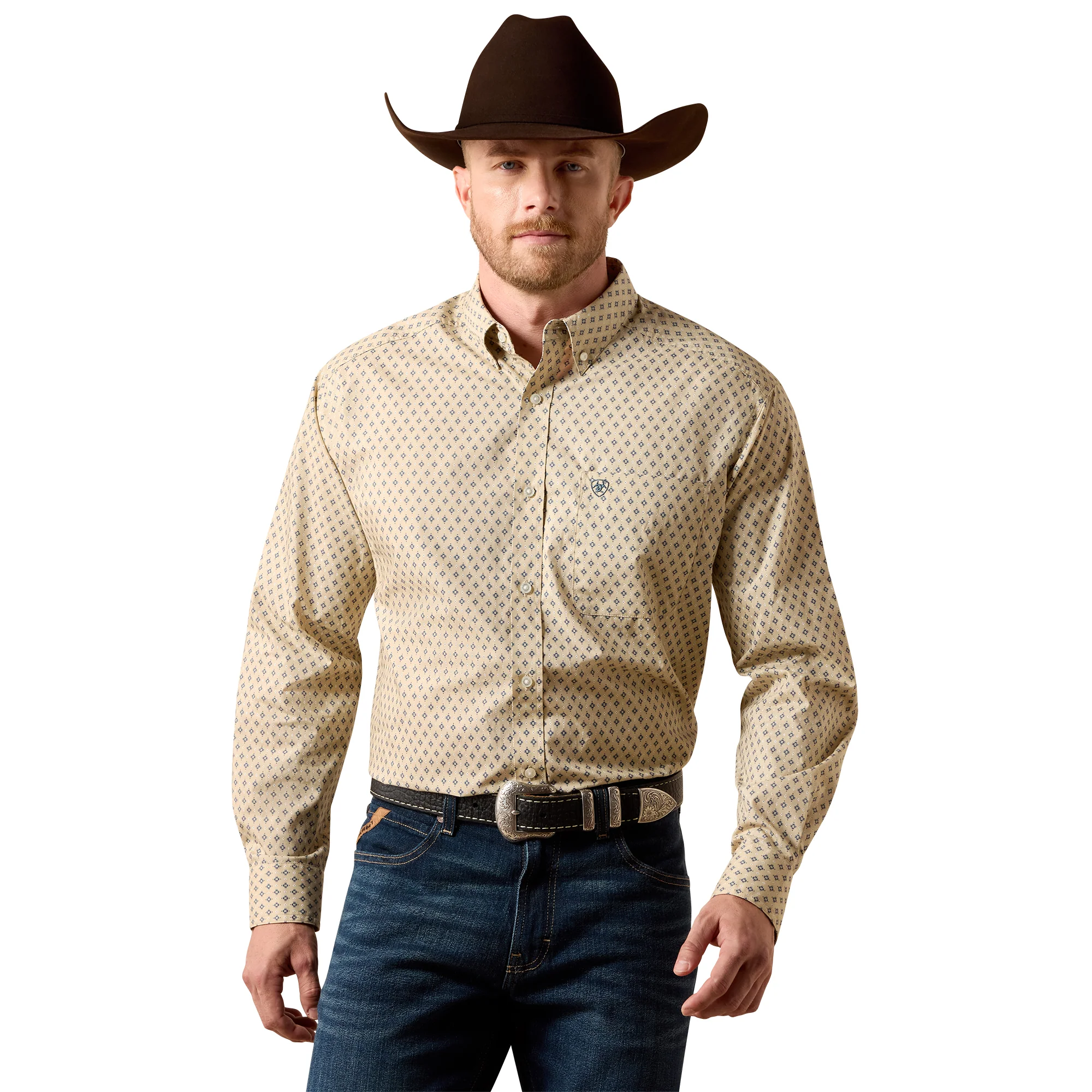 Men Ariat Shirt Stu (LS) 10073592