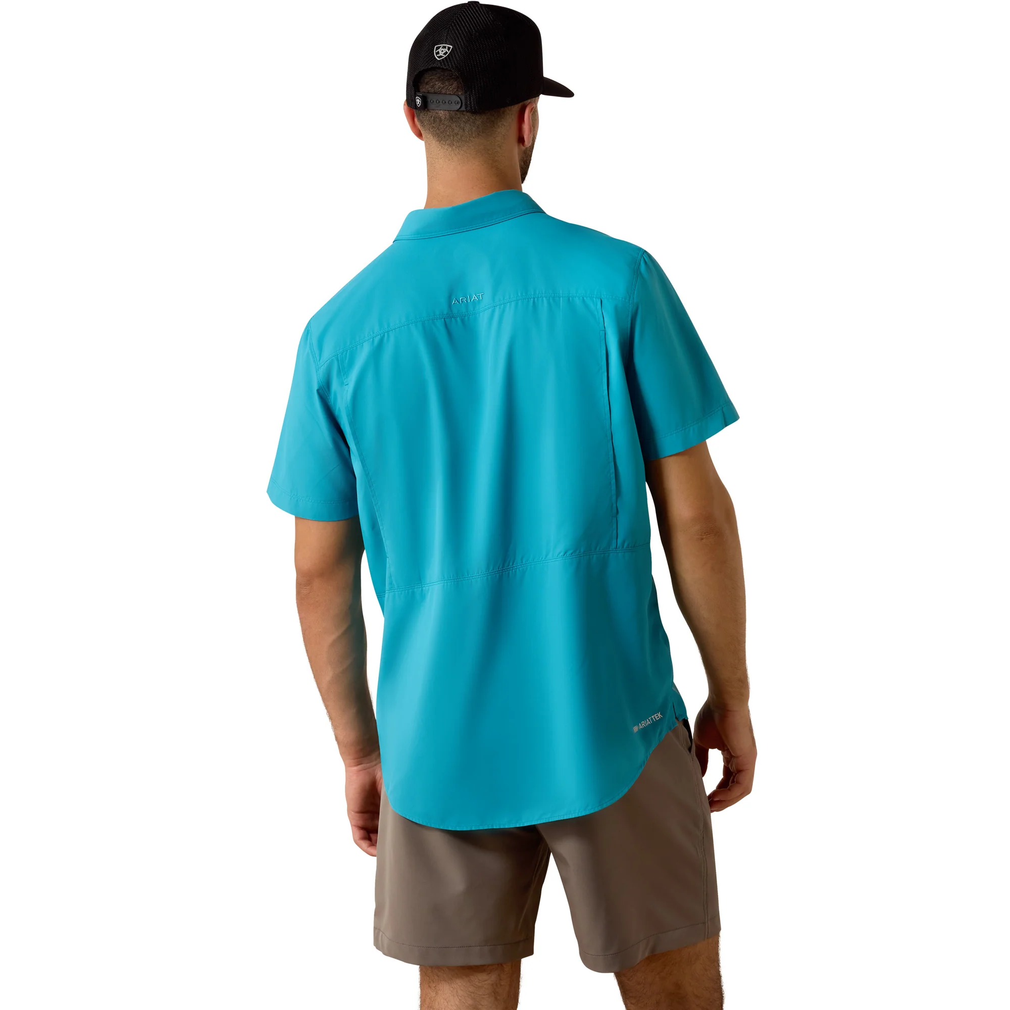 Men Ariat Shirt VentTEK (SS) Blue Moon 10073464 - Image 3