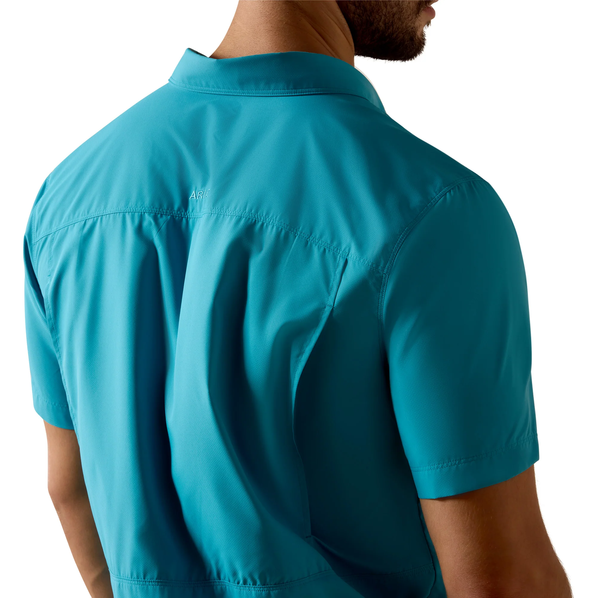 Men Ariat Shirt VentTEK (SS) Blue Moon 10073464 - Image 4