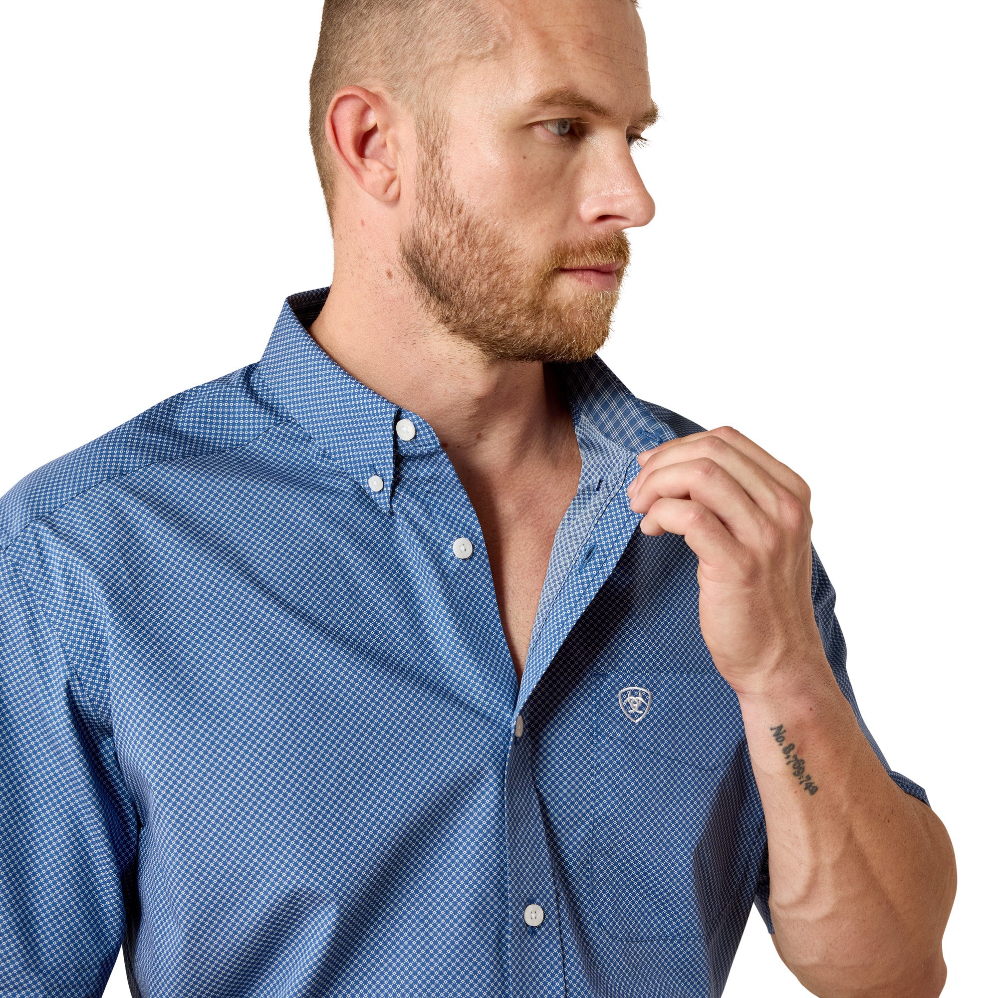 Men Ariat Shirt Wrinkle Free Case 10071017 - Image 2