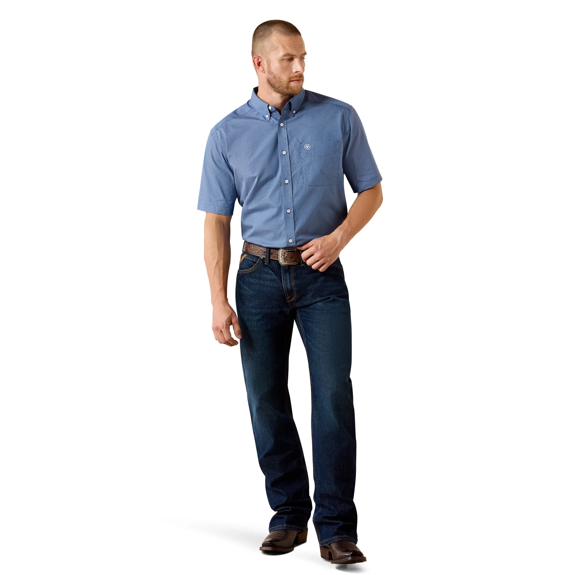 Men Ariat Shirt Wrinkle Free Case 10071017 - Image 4