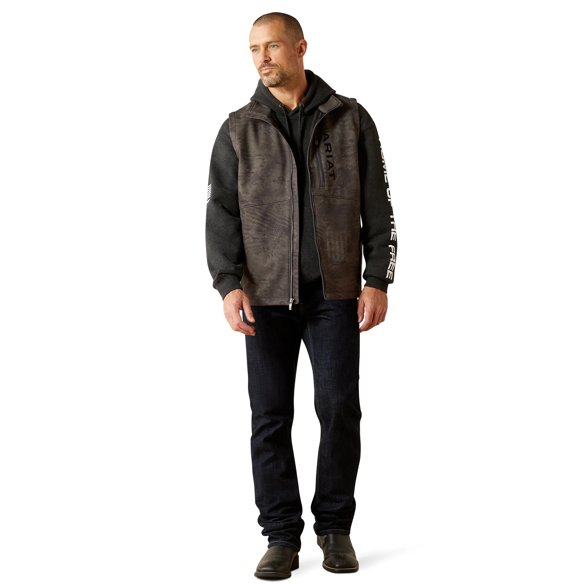 Men Ariat Vest Patriot Softshell 10062594 - Image 5
