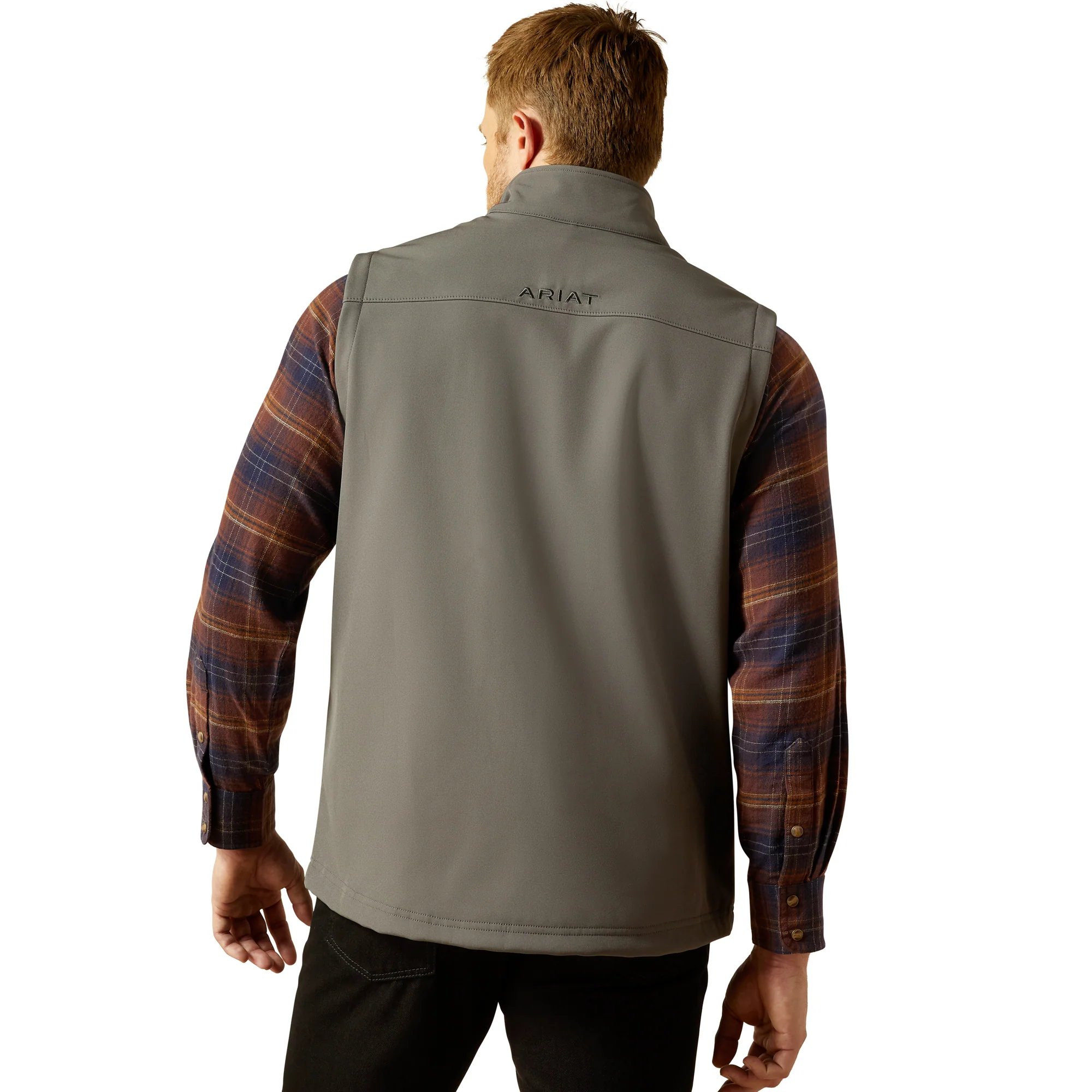Men Ariat Vest Vernon Grey Softshell 10062362 - Image 3