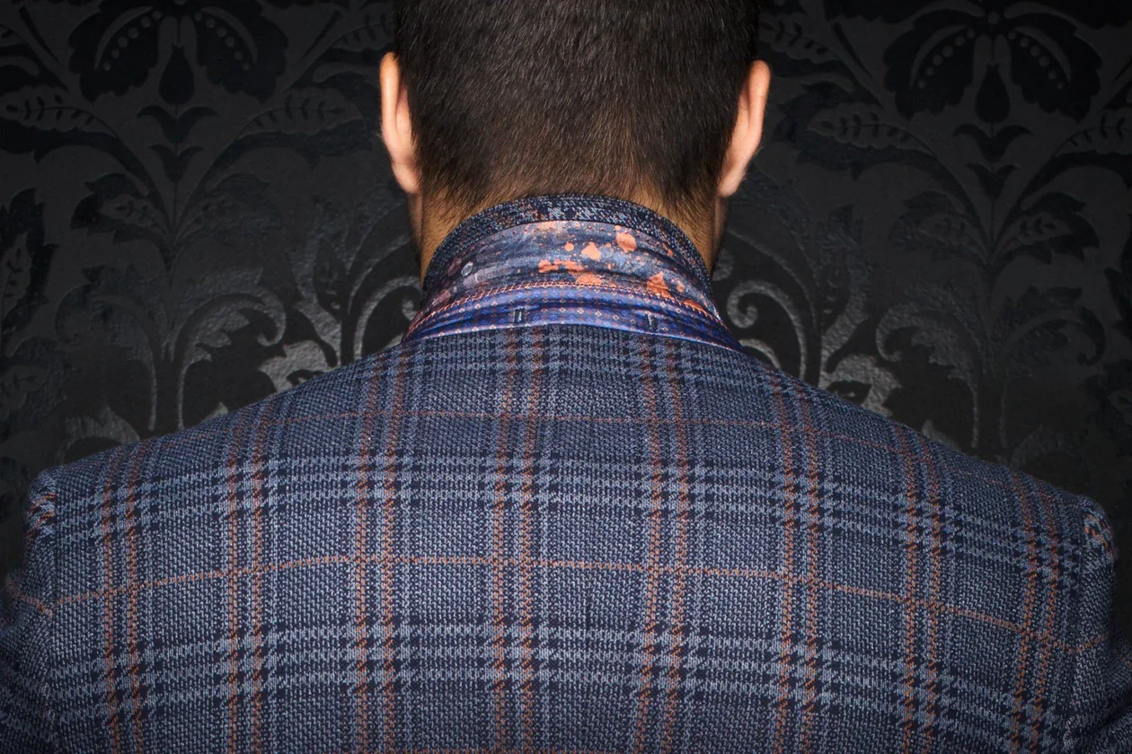 Men Au Noir Blazer Century Plaid - Image 4