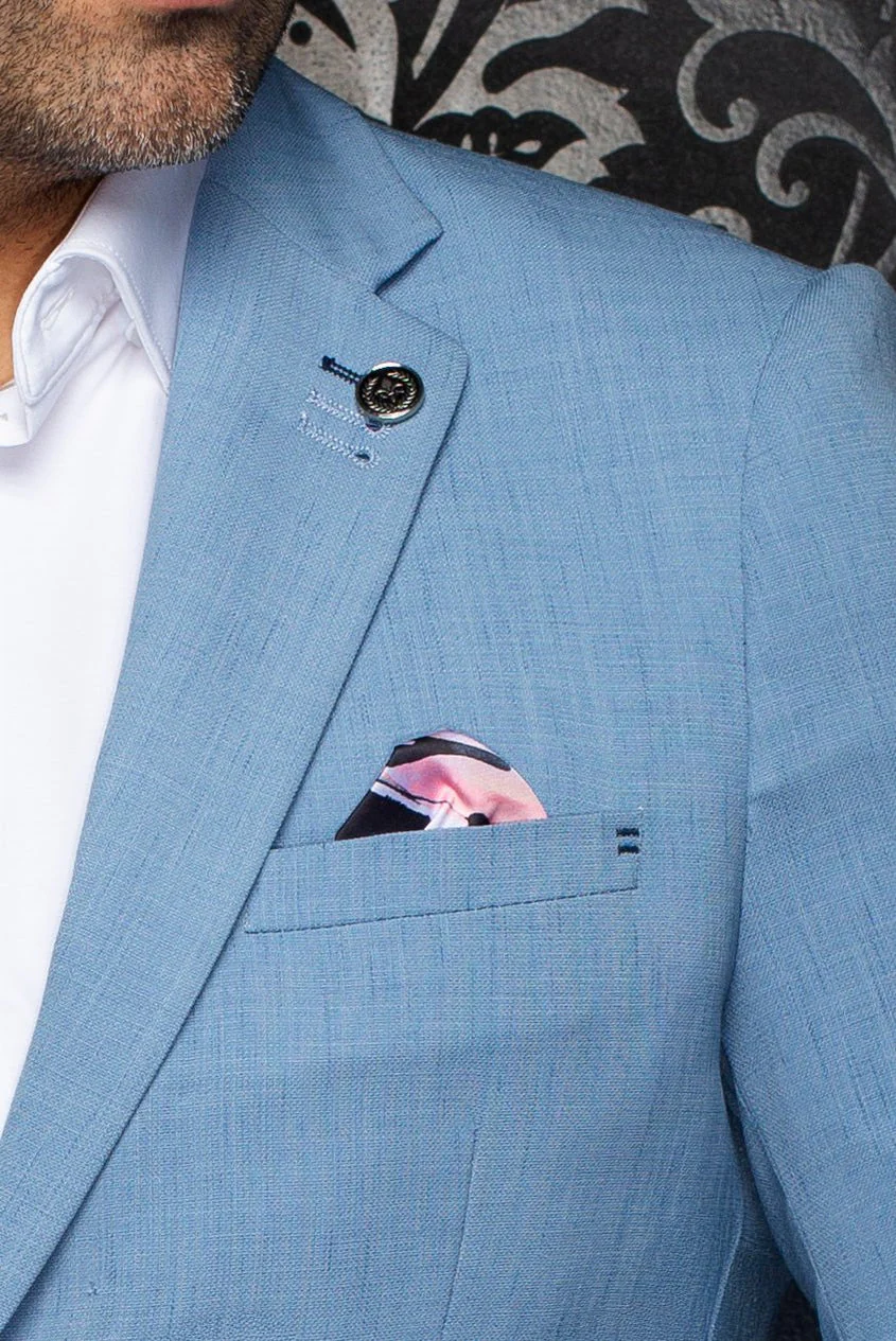 Men Au Noir Blazer Daxx Cerulean - Image 2