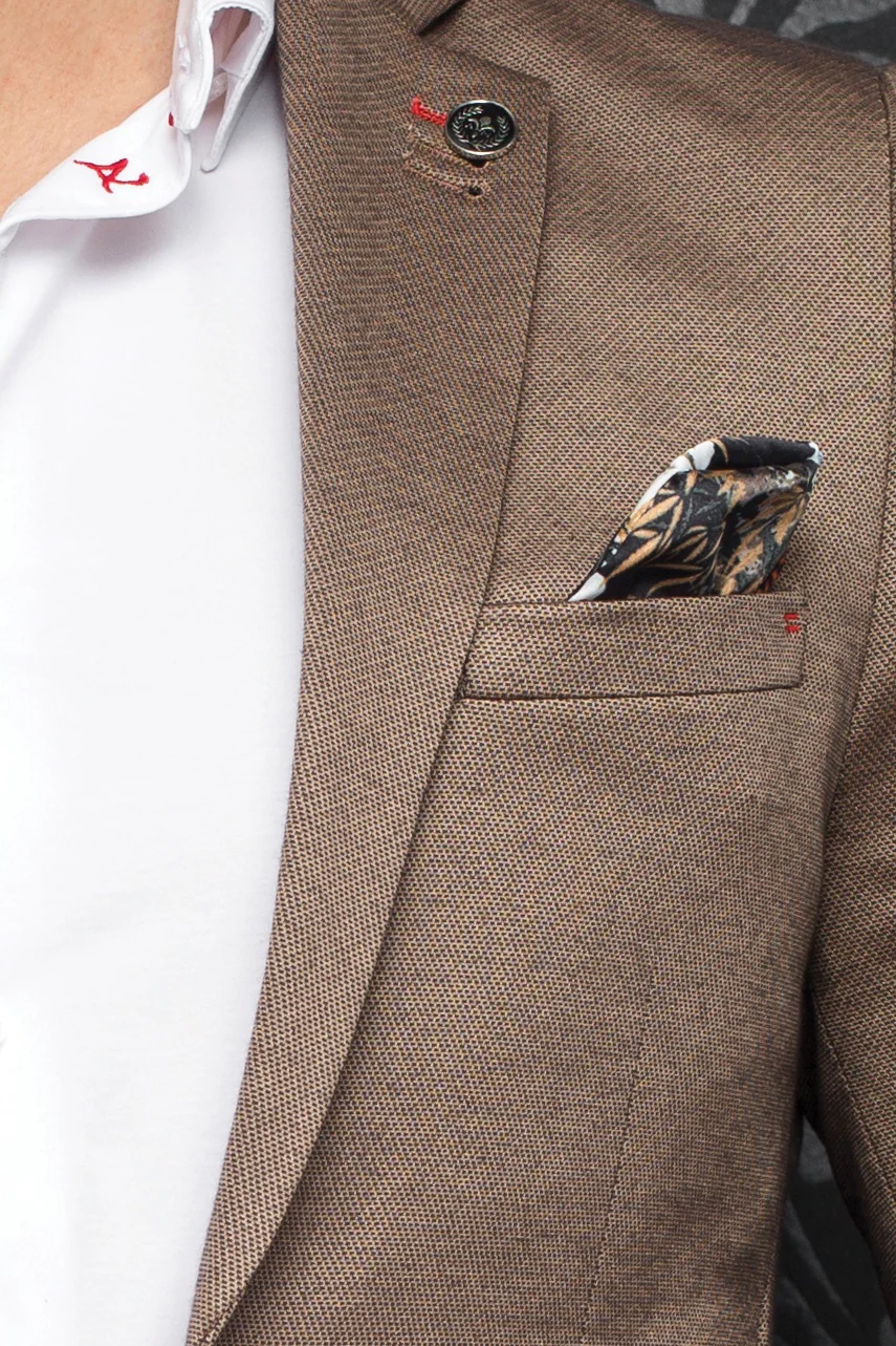Men Au Noir Blazer Delon Tobacco - Image 3