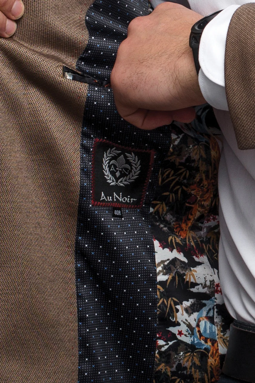 Men Au Noir Blazer Delon Tobacco - Image 4