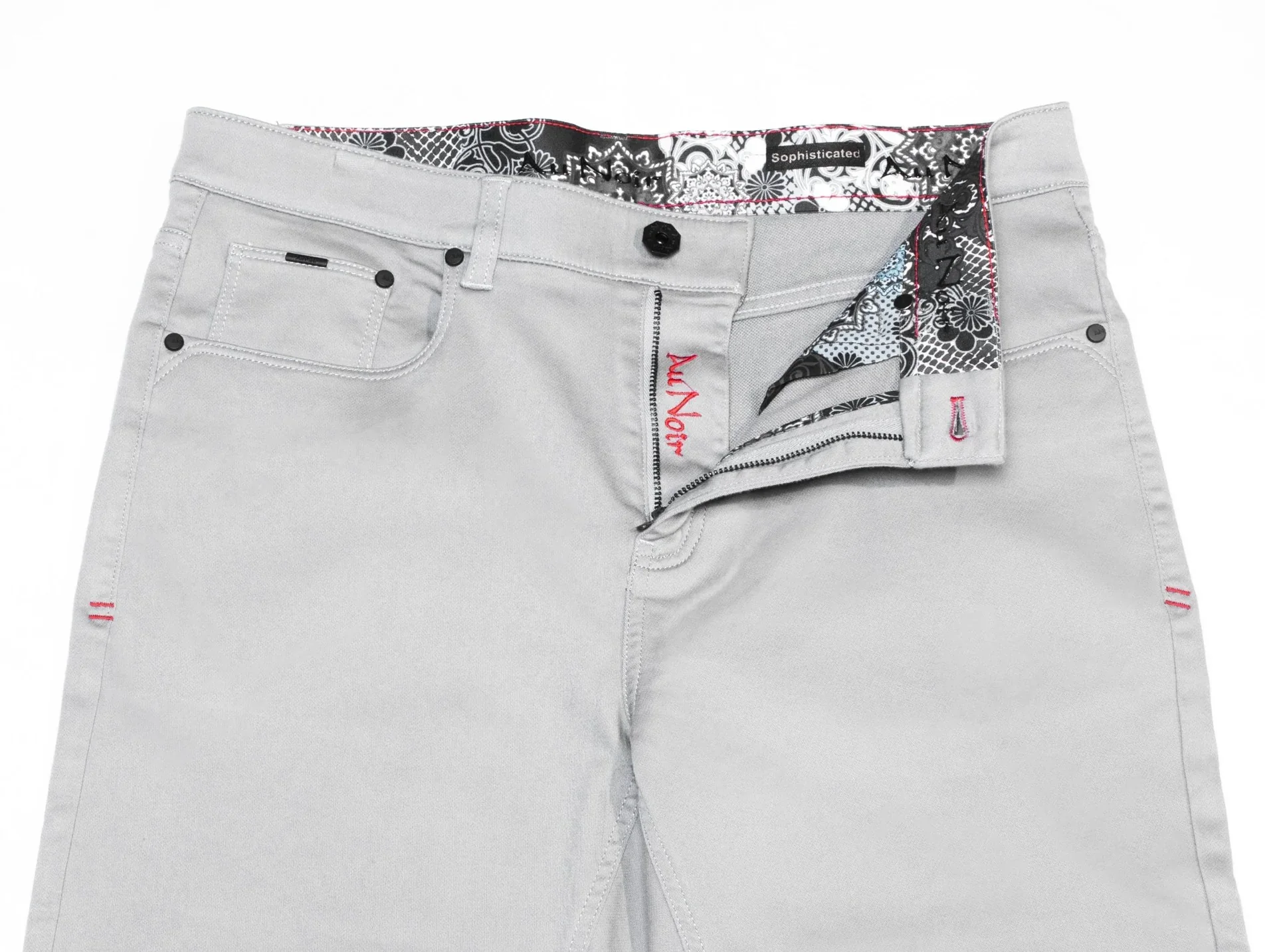 Men Au Noir Jeans Johnny SKC Silver - Image 2