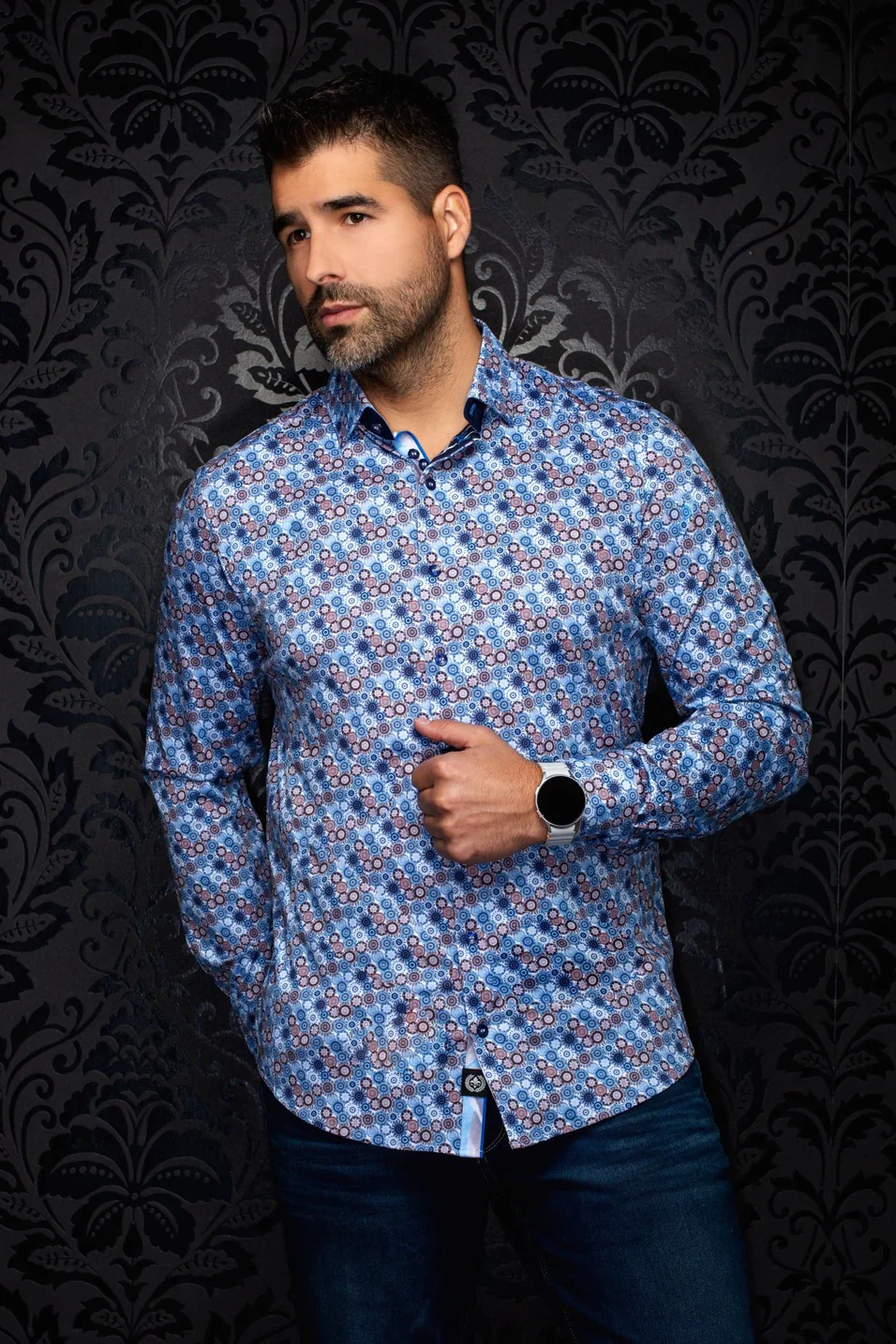 Men Au Noir Knit Shirt Cloudspin