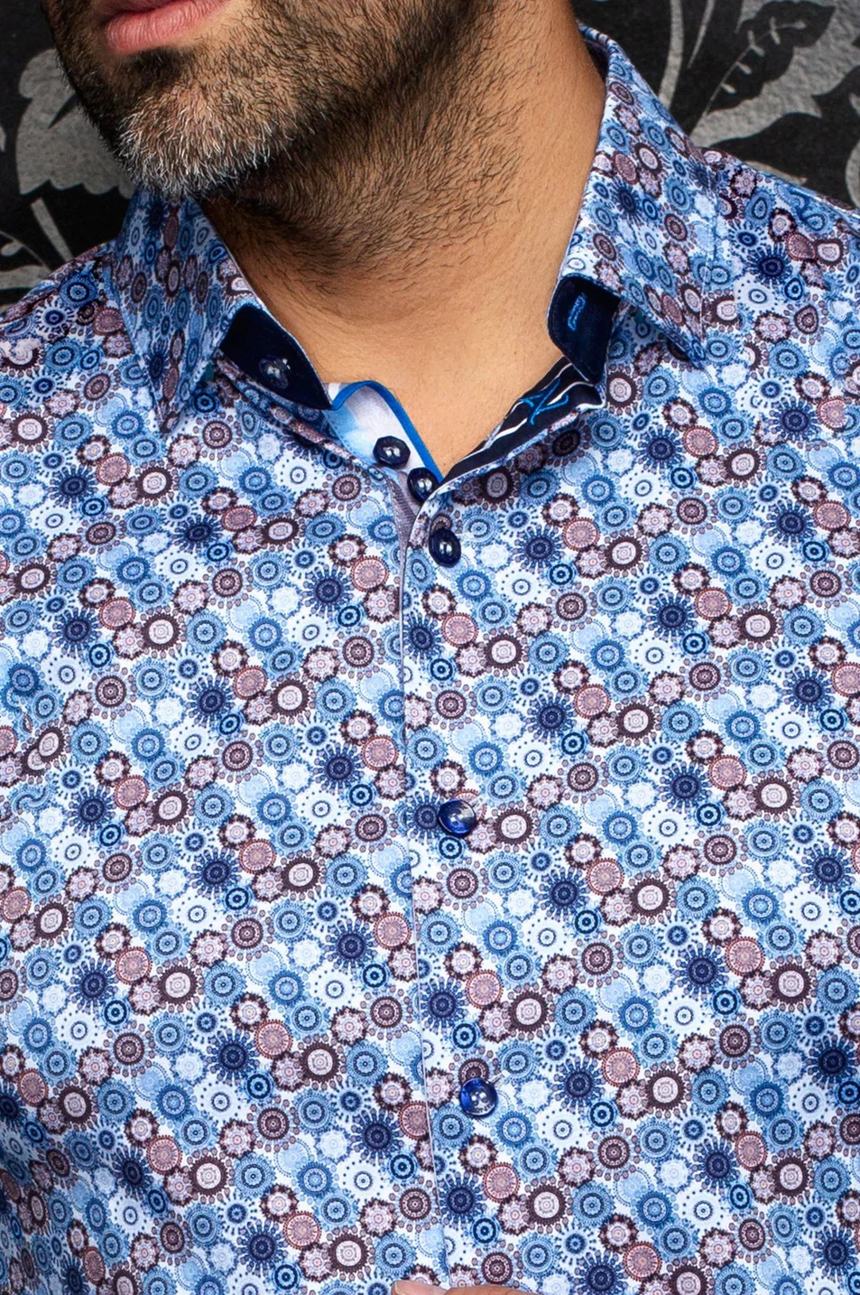 Men Au Noir Knit Shirt Cloudspin - Image 2