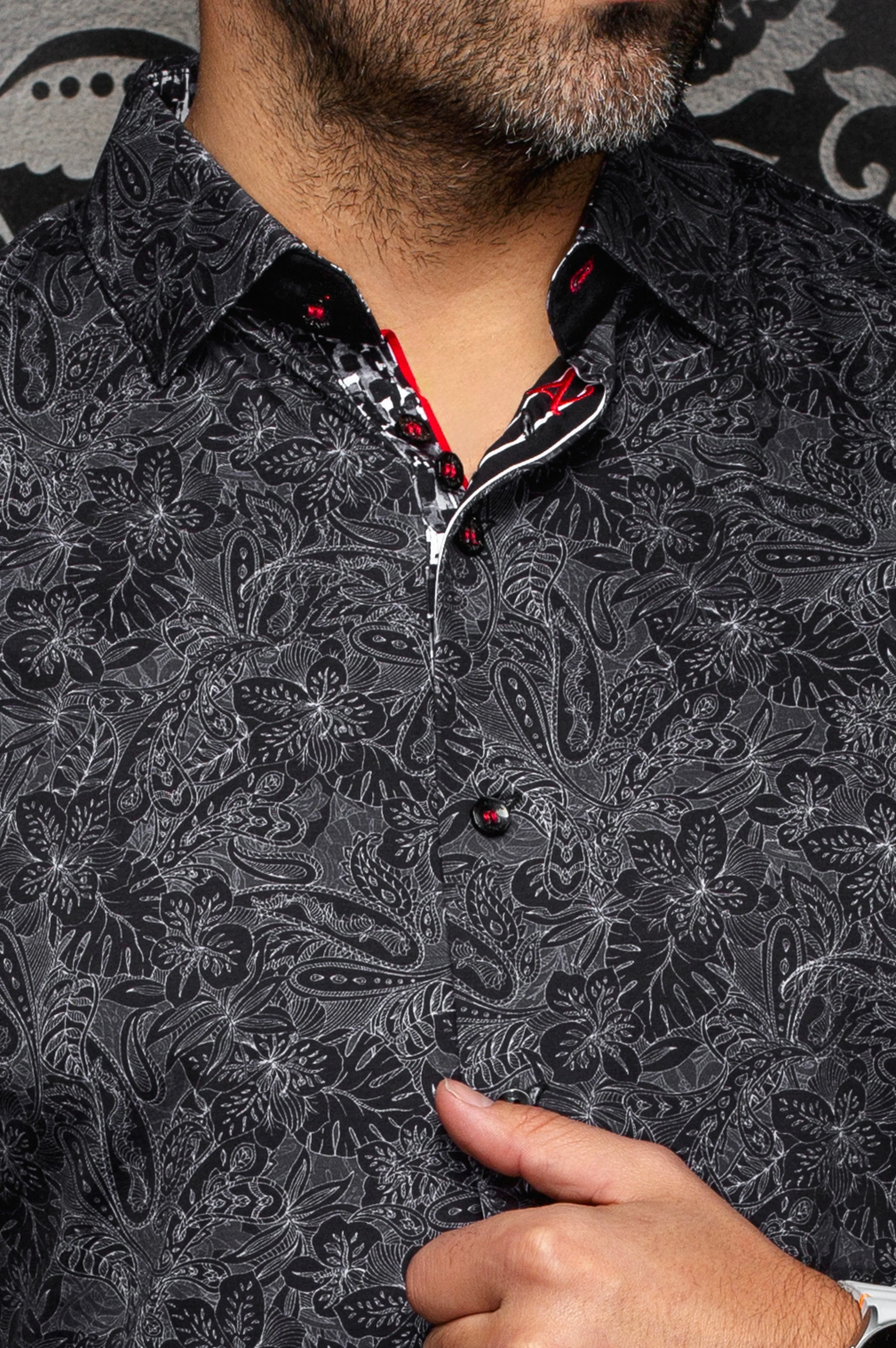 Men Au Noir Knit Shirt Mira Black - Image 4