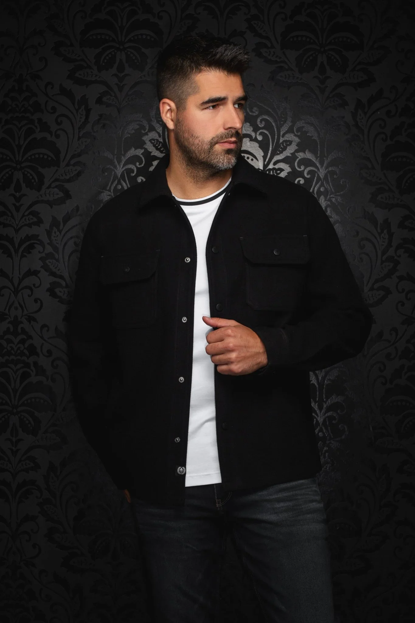 Men Au Noir OverShirt Danali Black - Image 4