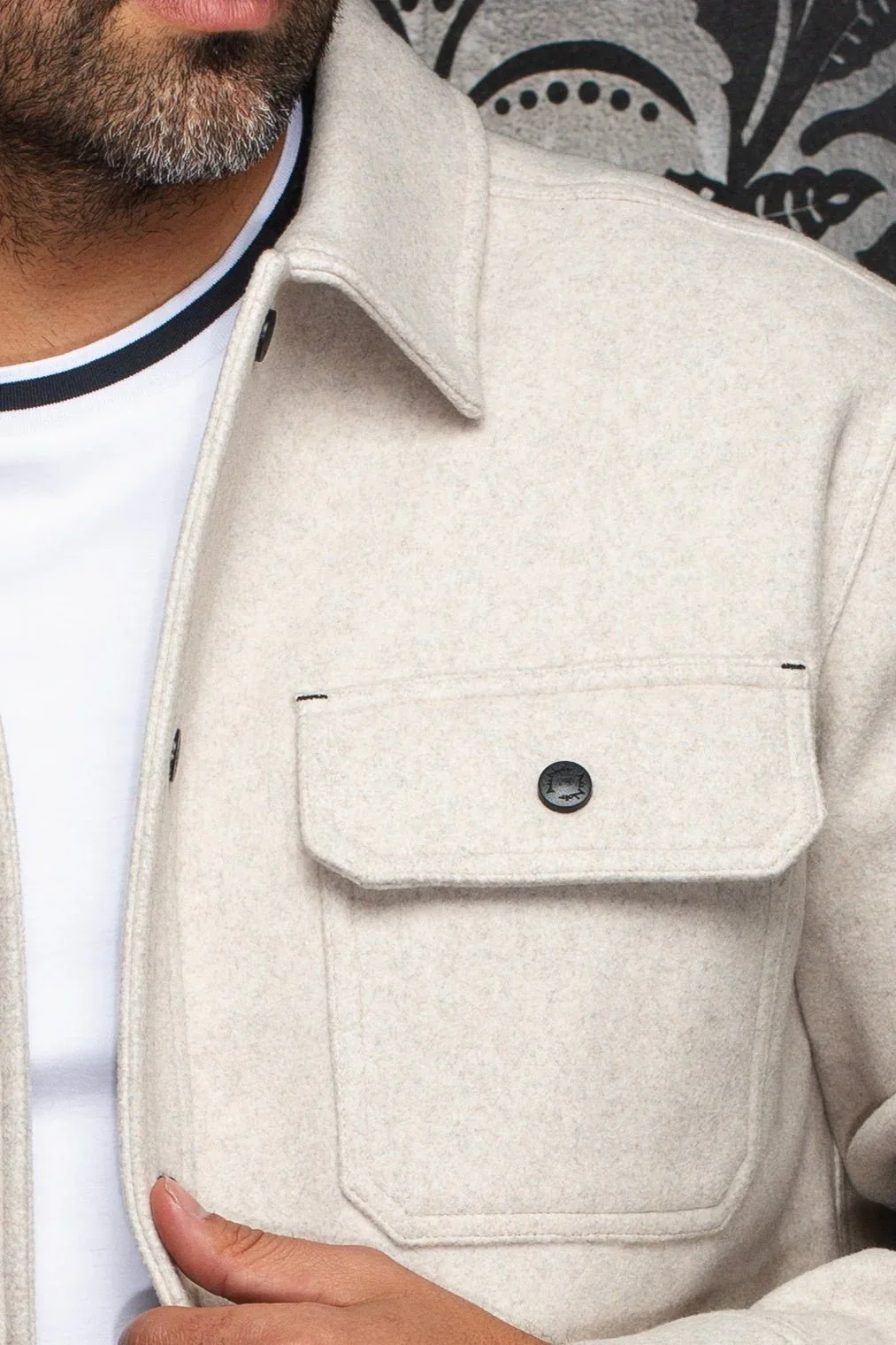 Men Au Noir OverShirt Danali Light Beige - Image 4