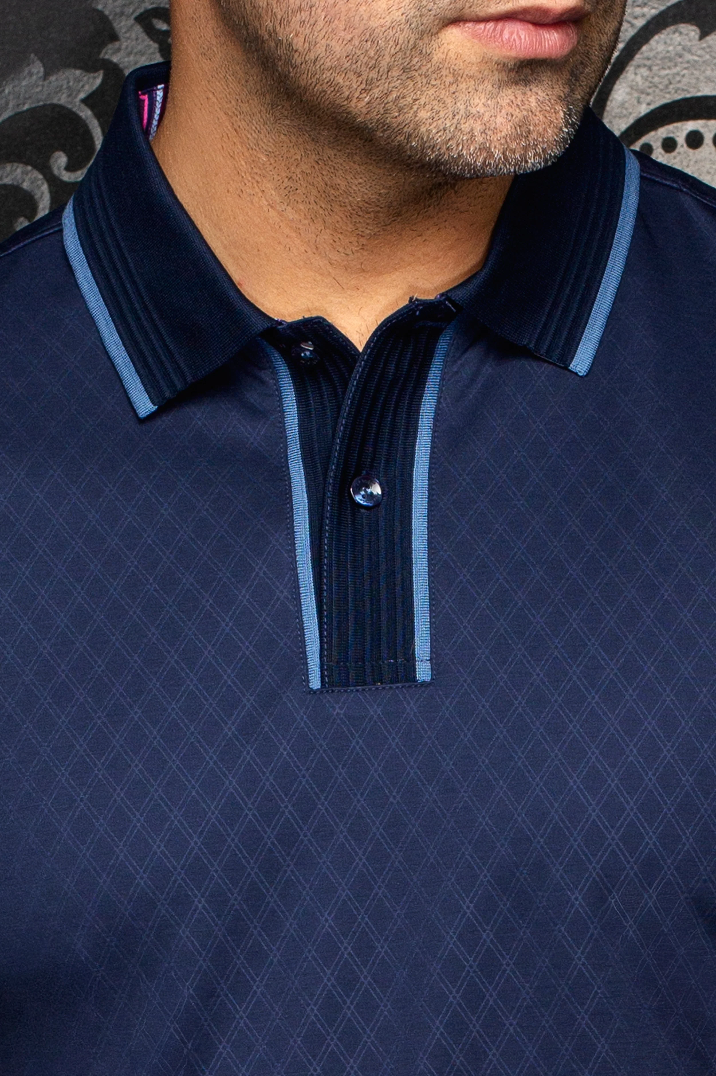Men Au Noir Polo Kaan Navy - Image 2