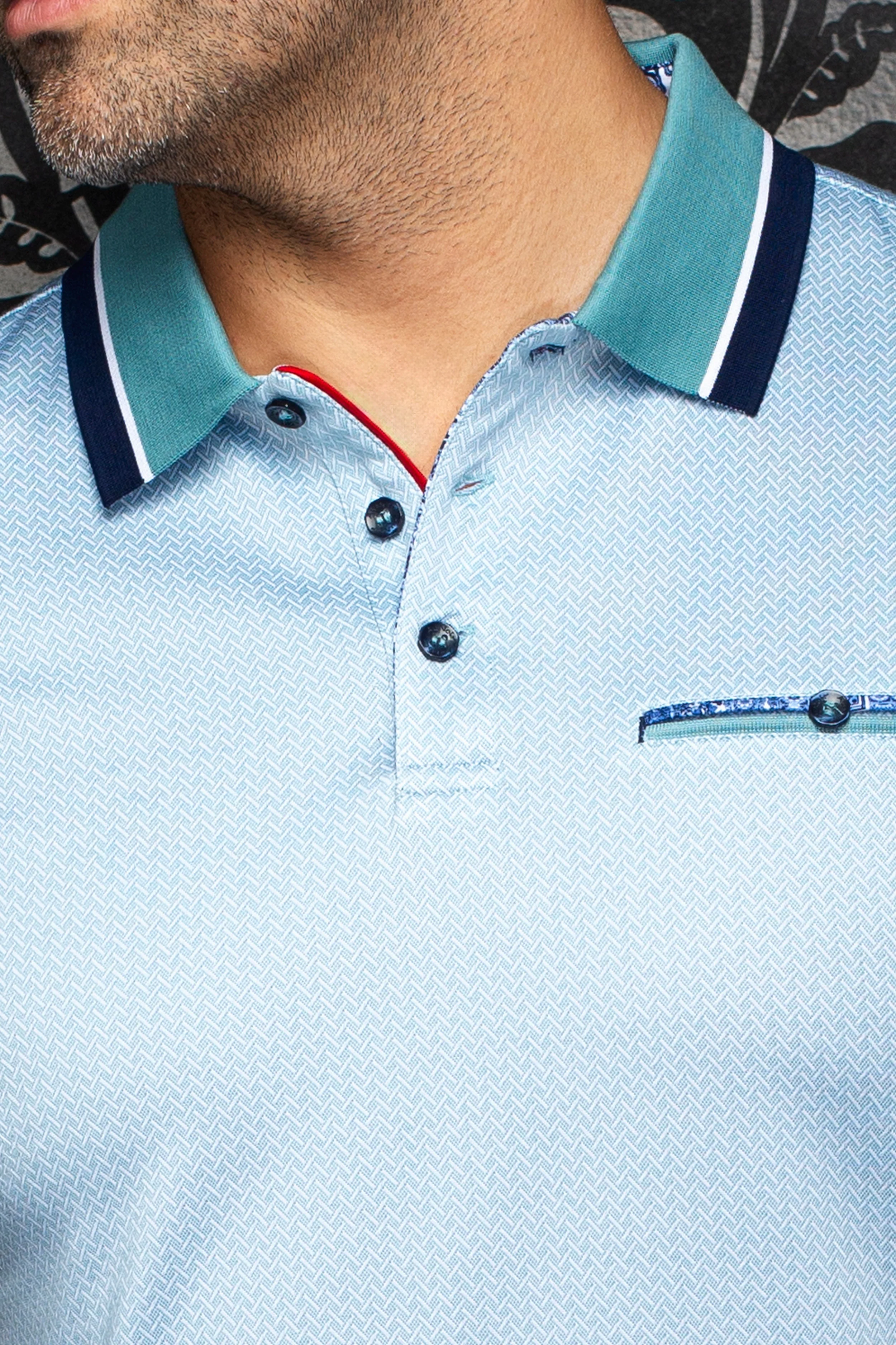 Men Au Noir Polo Mojave Reef - Image 2
