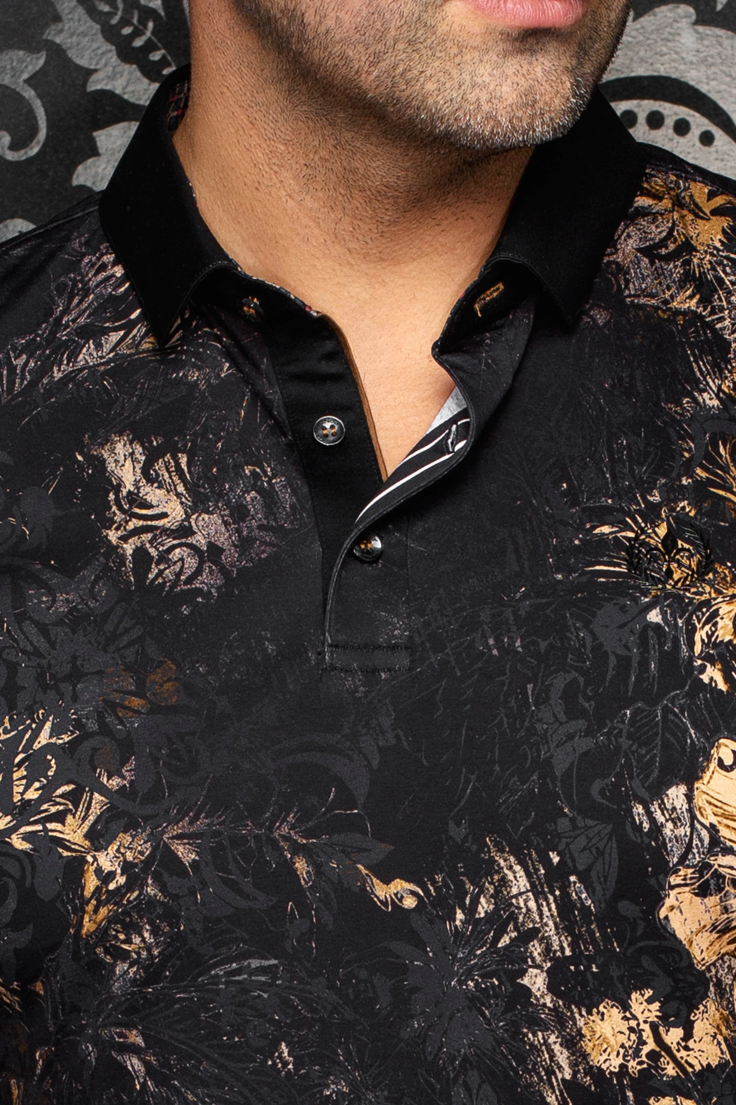 Men Au Noir Polo Sumatran Black - Image 2