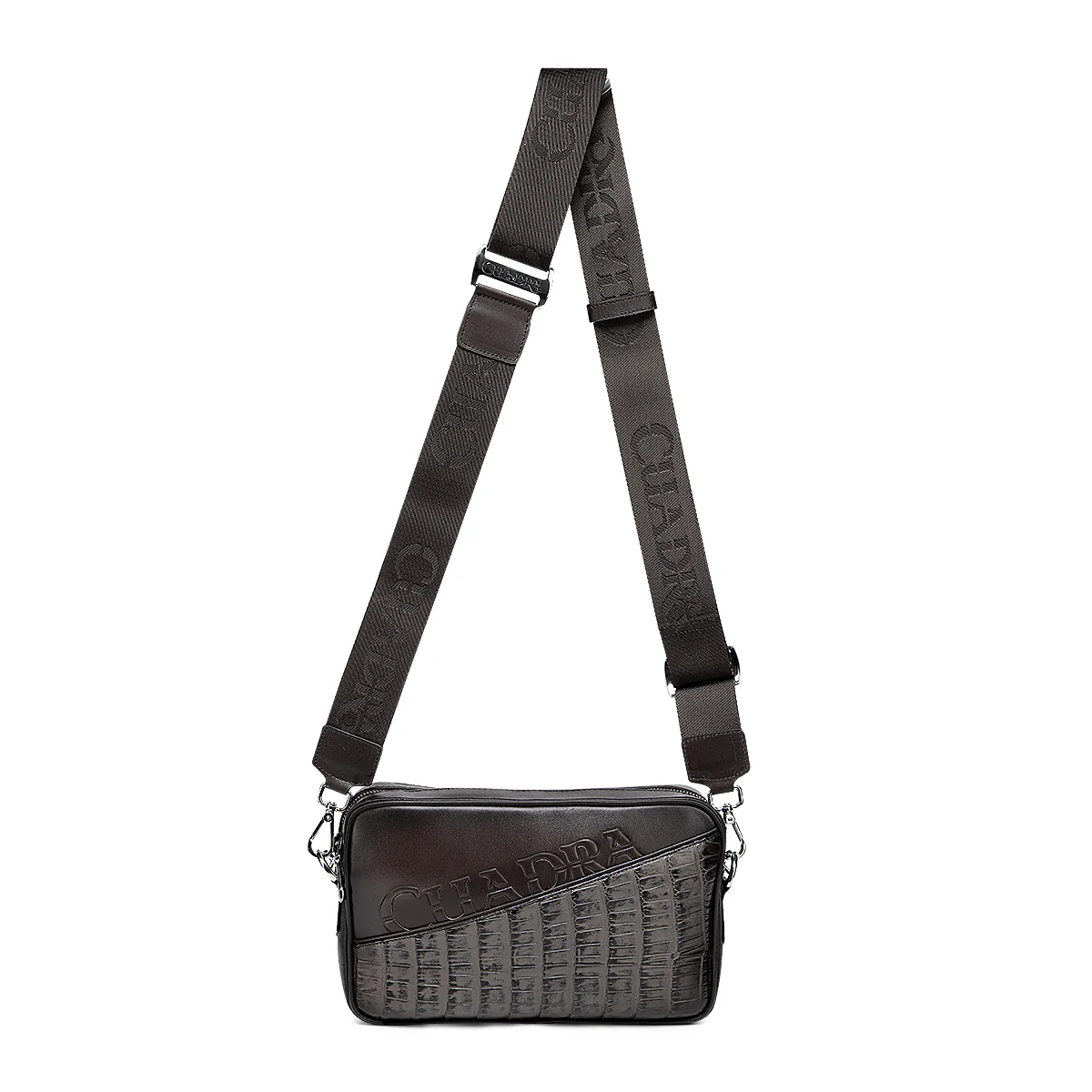 Men Cuadra Alligator Zipper Bag DU729 - Image 7