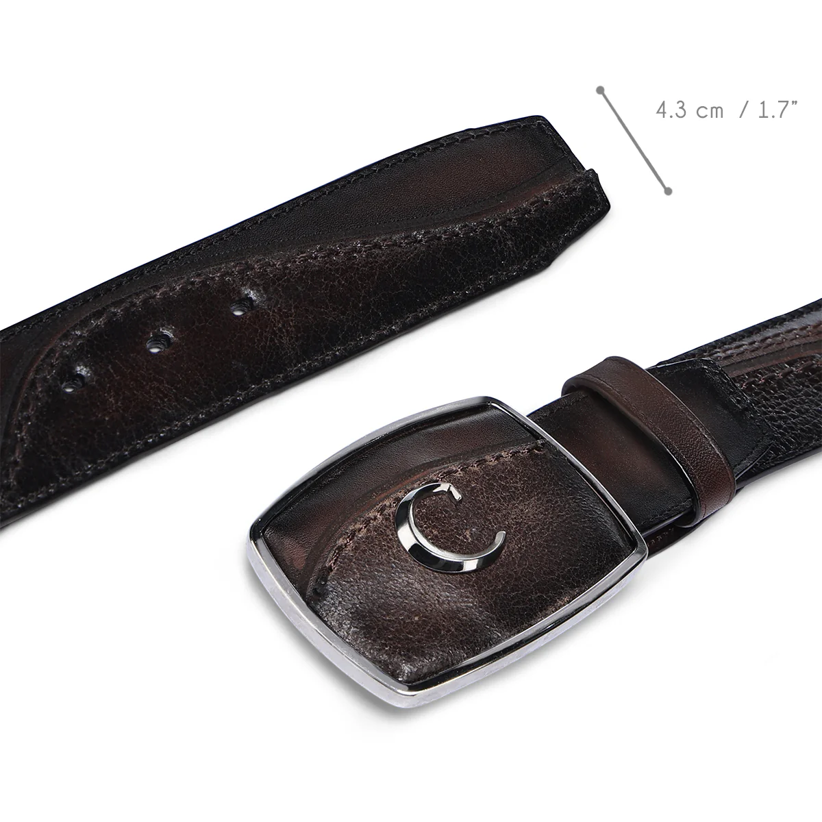 Men Cuadra Cowhide Belt BC427 - Image 4