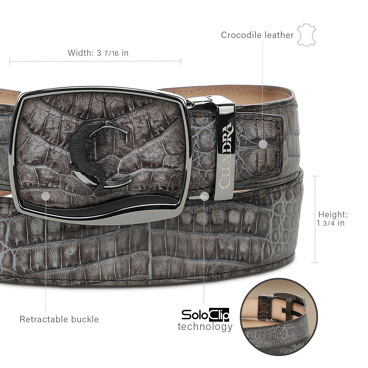 Men Cuadra Caiman Belt BC481 - Image 5
