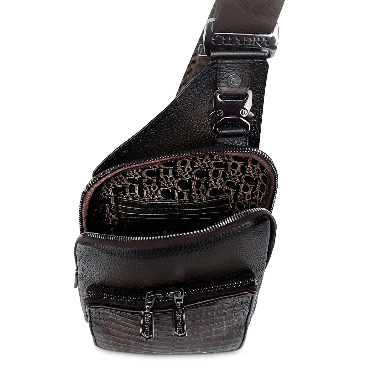 Men Cuadra Caiman Zipper Bag DU760 - Image 5