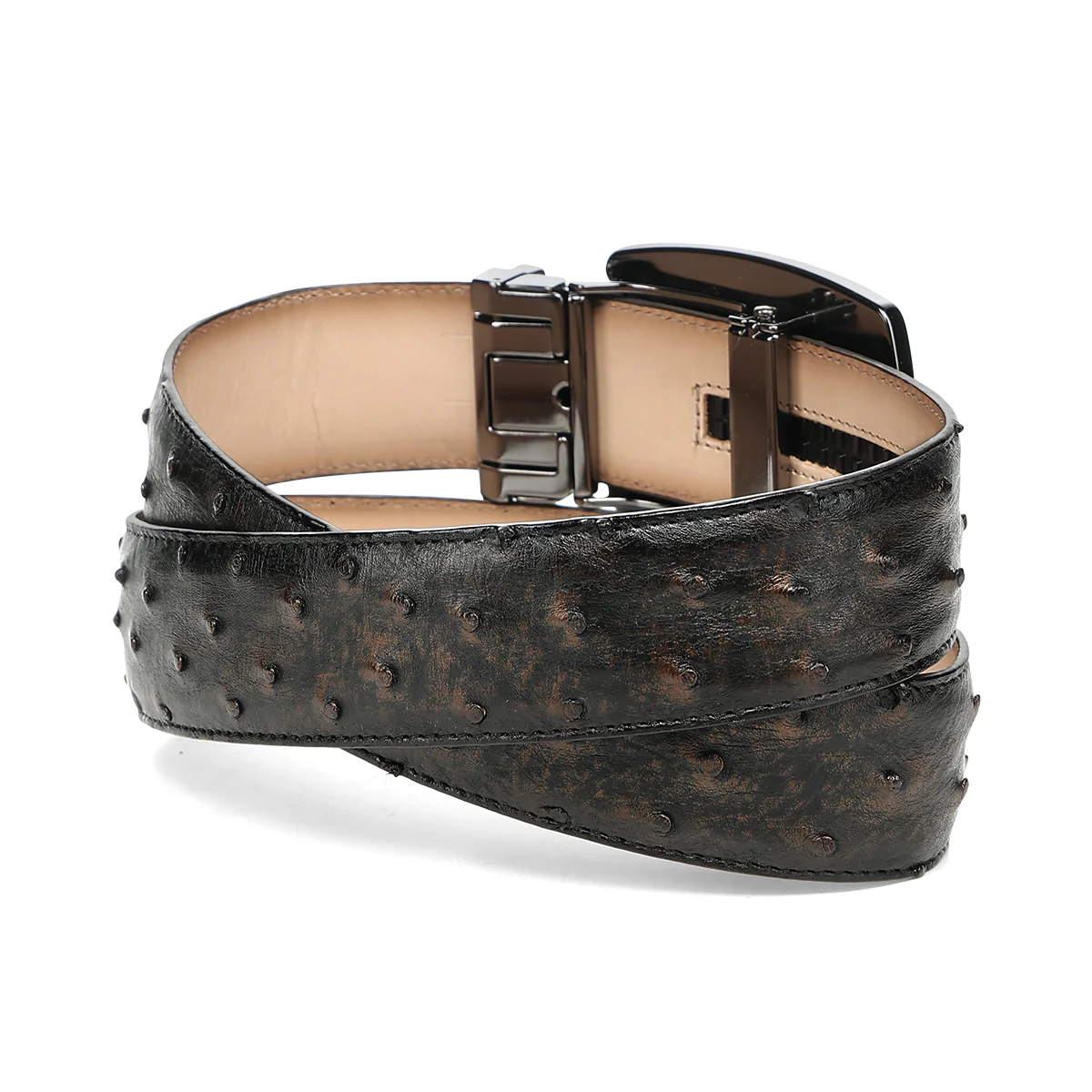 Men Cuadra Ostrich Belt BC478 - Image 5