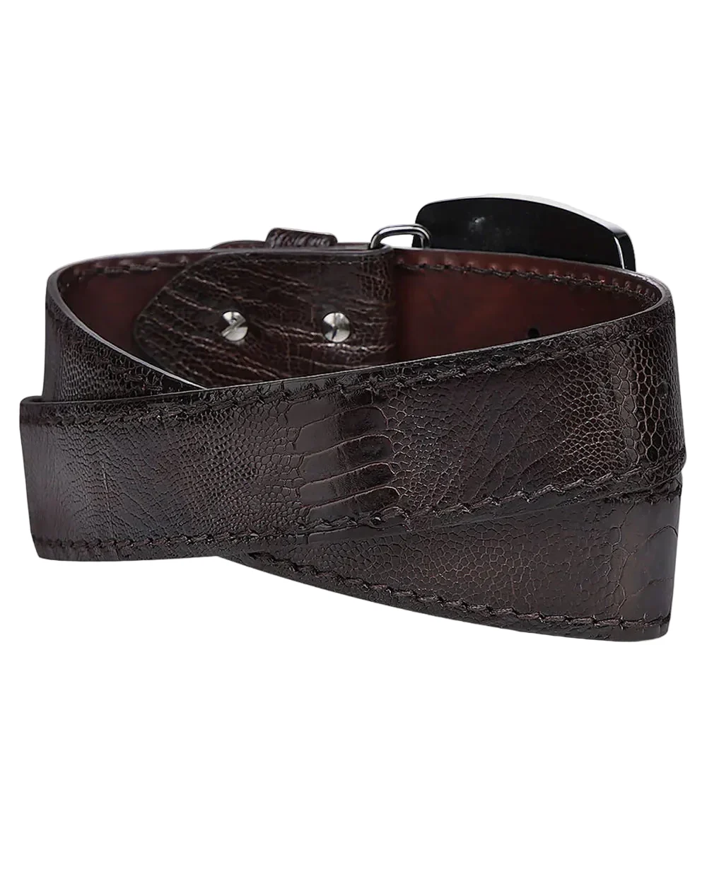 Men Cuadra Ostrich Leg Belt BC439 - Image 3