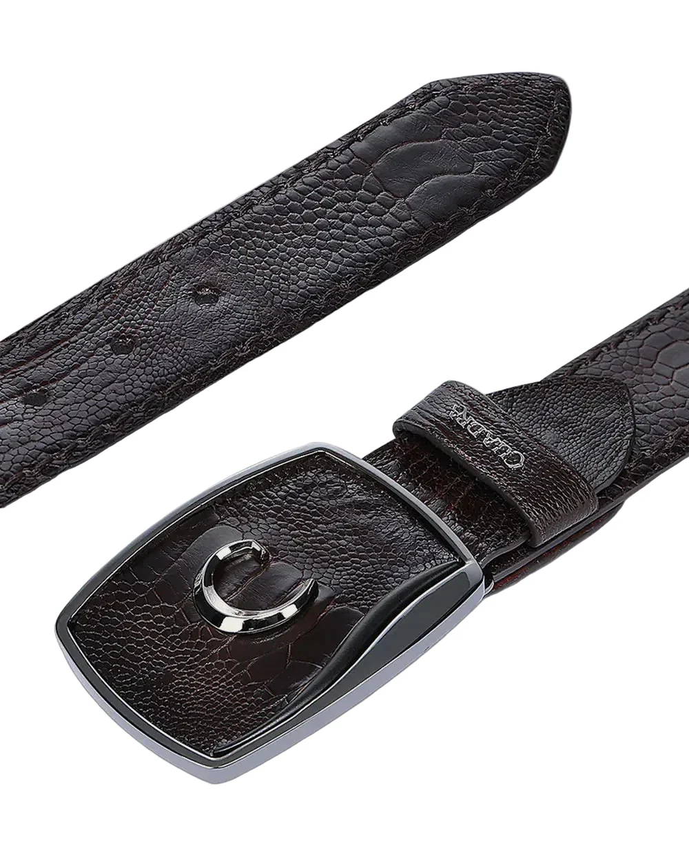 Men Cuadra Ostrich Leg Belt BC439 - Image 4