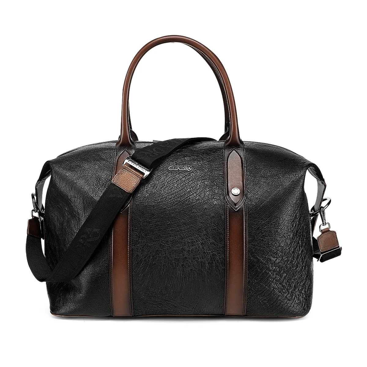 Men Cuadra Smooth Ostrich Travel Bag DU812